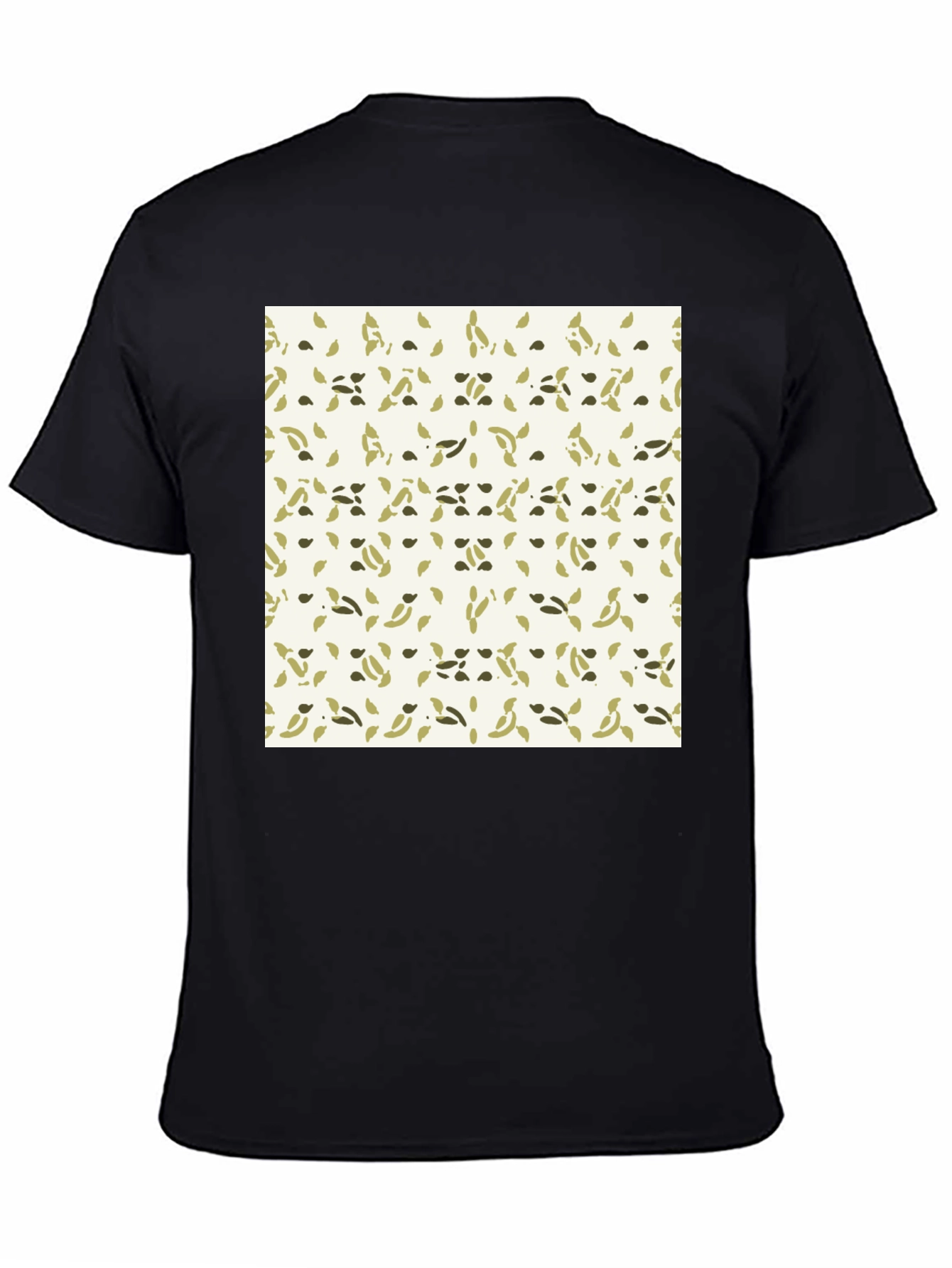 Patterned Crew Neck Tee - Casual Comfort