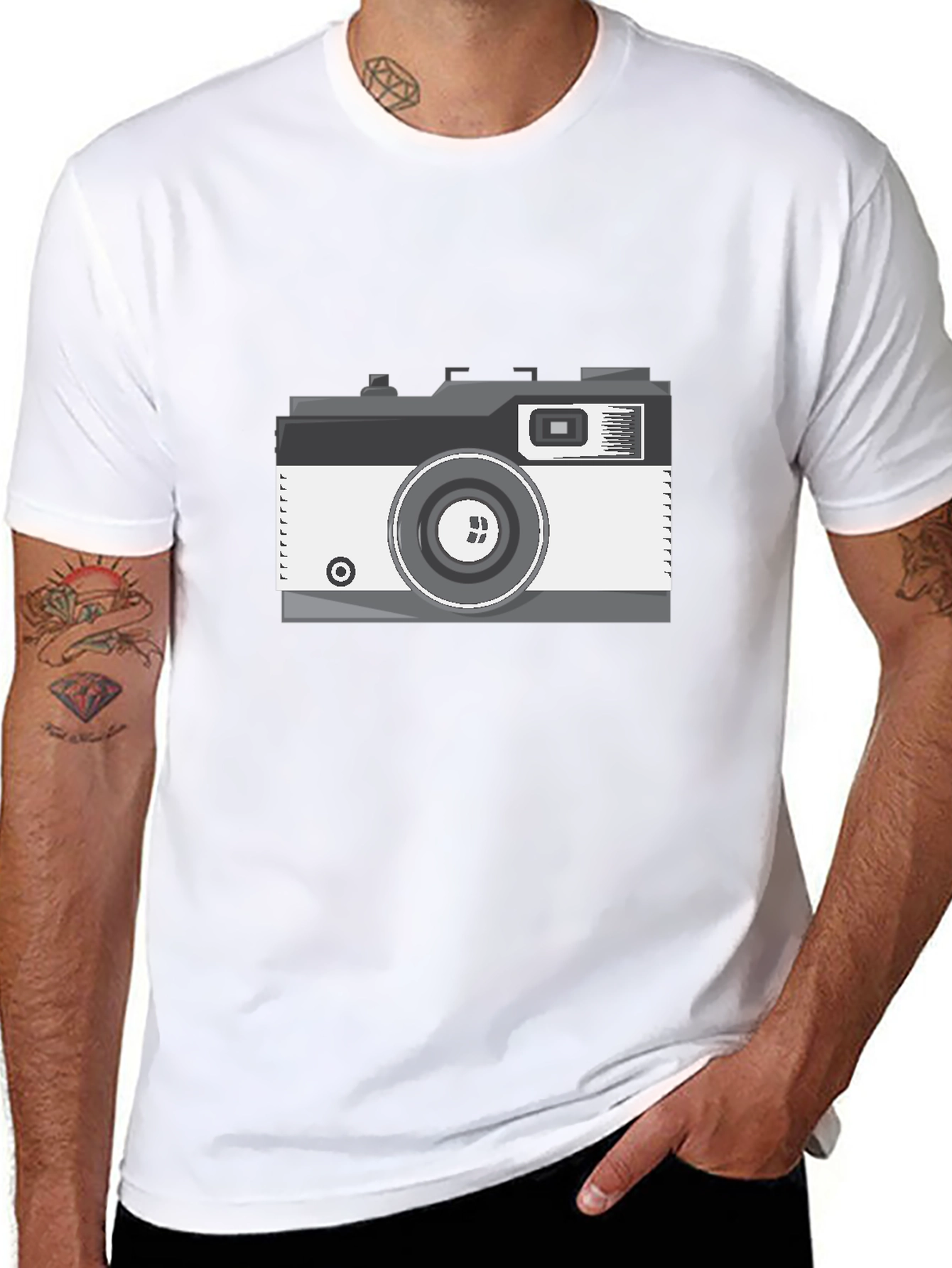 Retro Camera Graphic Tee - Classic Photography Lover Shirt
