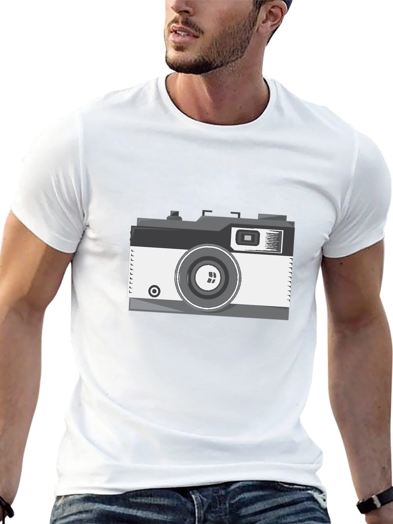 Retro Camera Graphic Tee - Classic Photography Lover Shirt