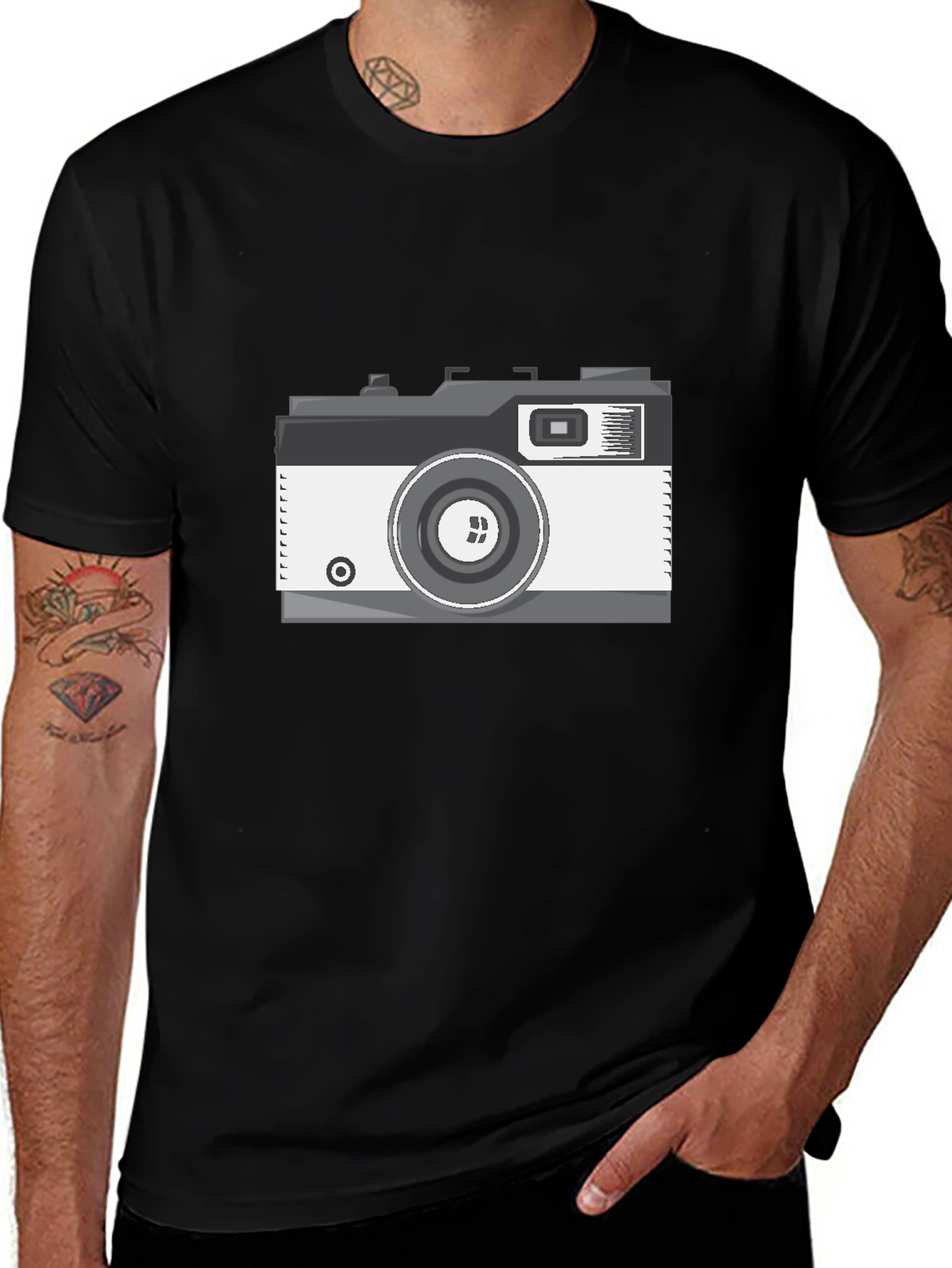 Retro Camera Graphic Tee - Classic Photography Lover Shirt