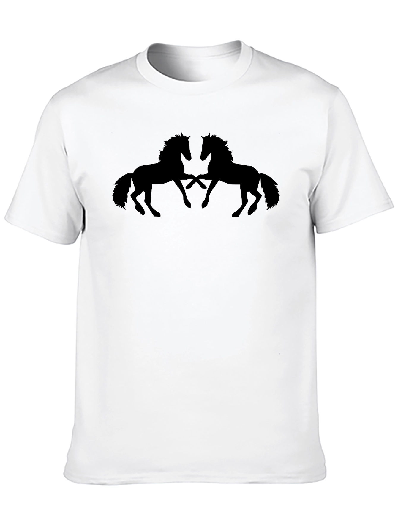 Black Horse Silhouette Graphic Tee