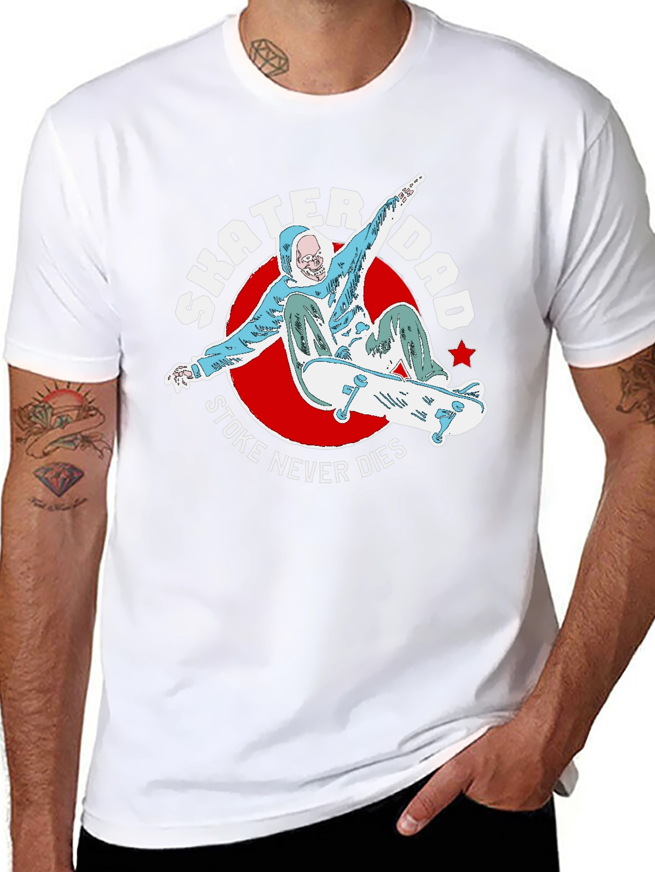 Skater Dad Tee - Stoke Never Dies