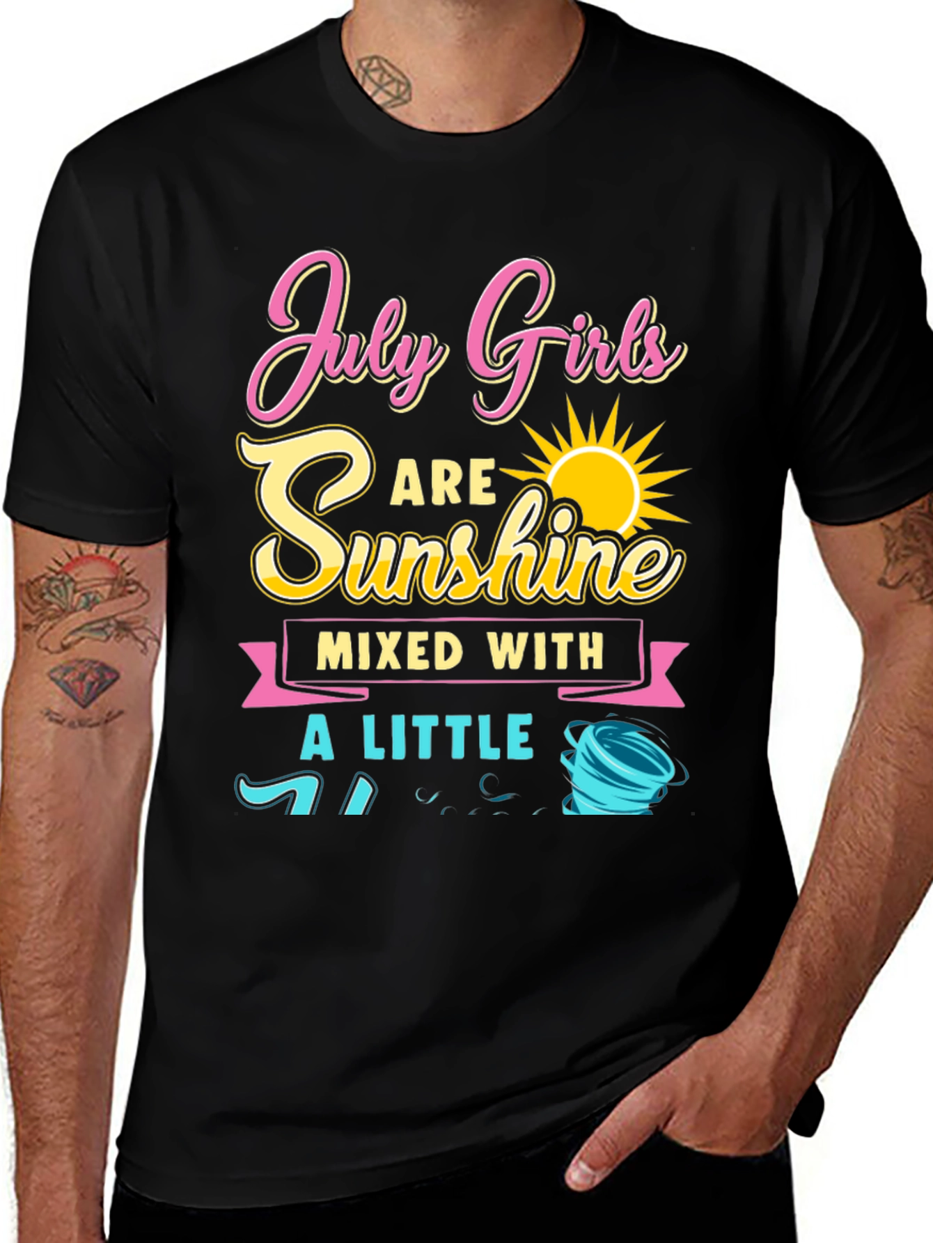 July Girls Sunshine & Little Hurricane Graphic Tee