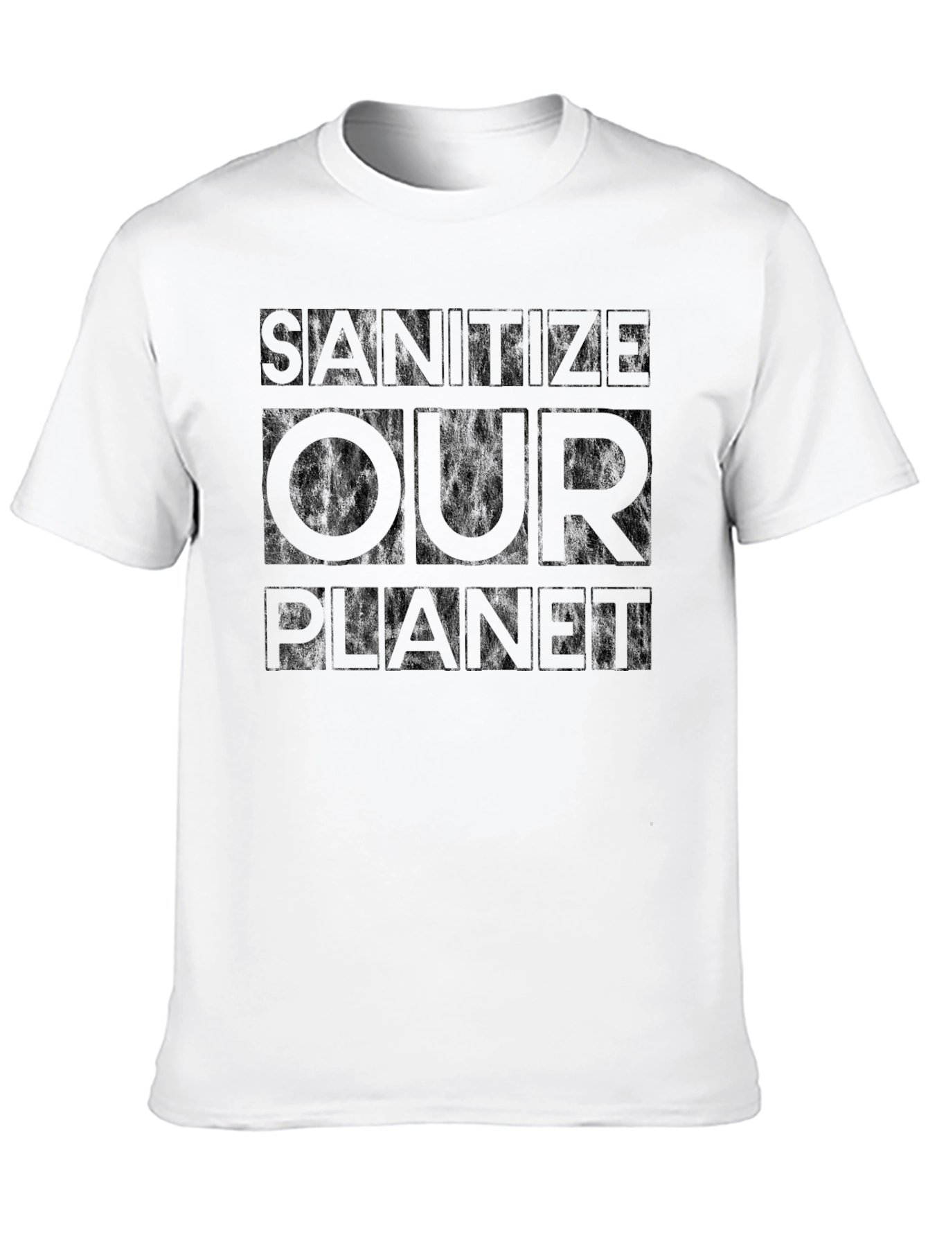 Sanitize Our Planet Graphic Tee - Black