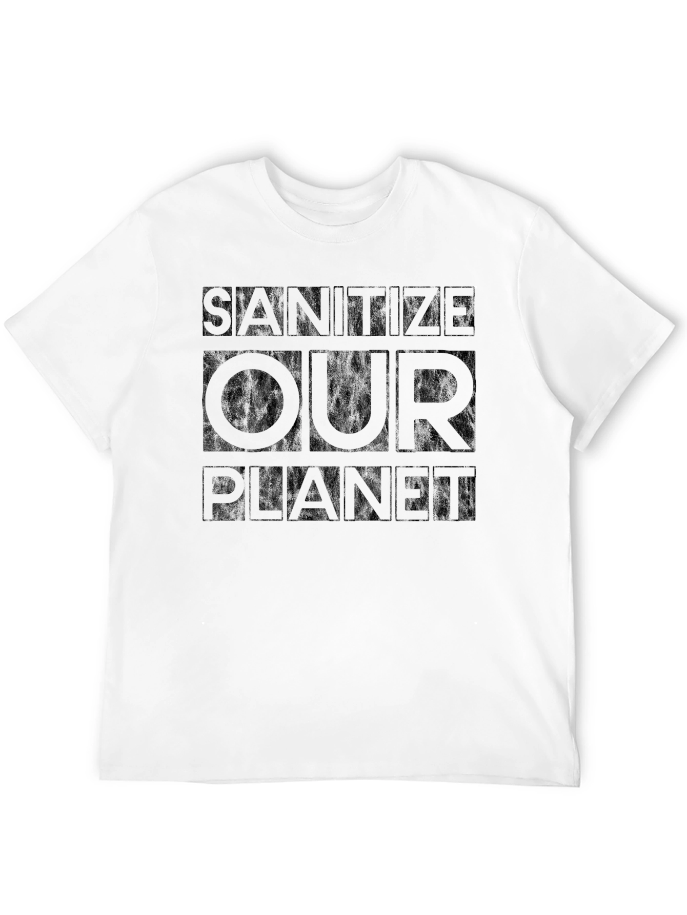 Sanitize Our Planet Graphic Tee - Black
