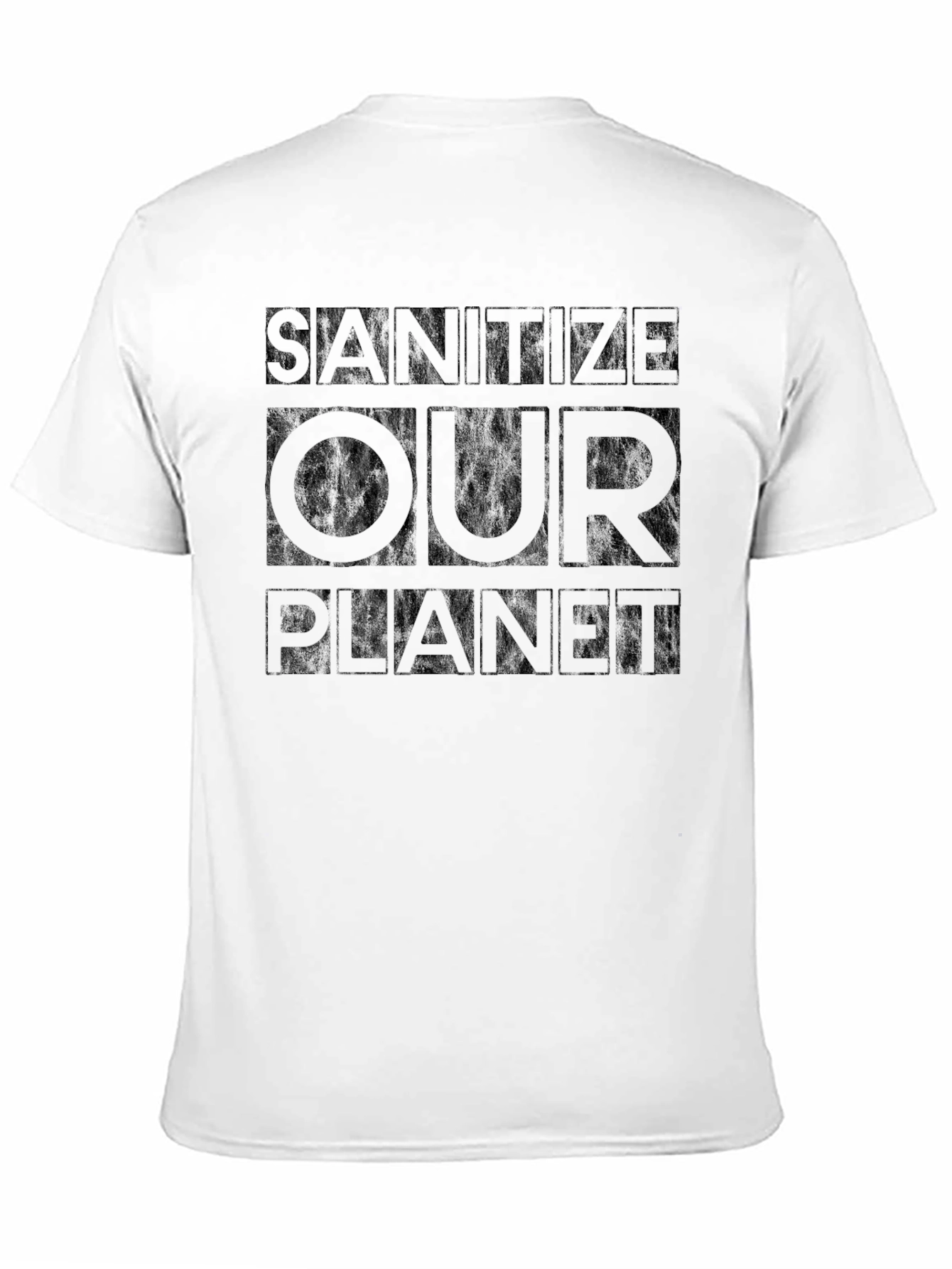 Sanitize Our Planet Graphic Tee - Black