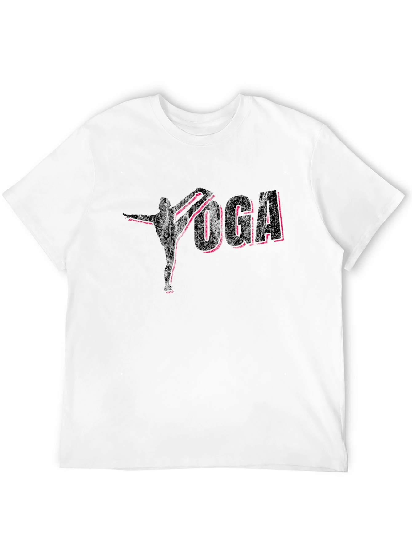 Yoga Pose Graphic Tee - Stylish Black Cotton Shirt