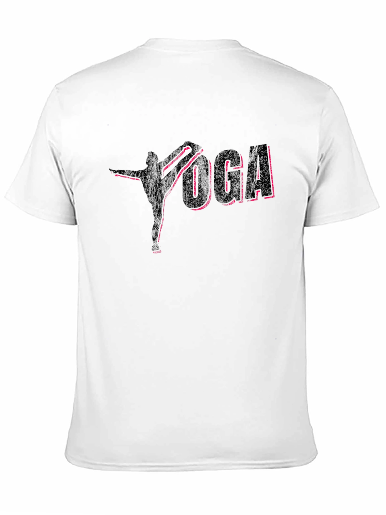 Yoga Pose Graphic Tee - Stylish Black Cotton Shirt