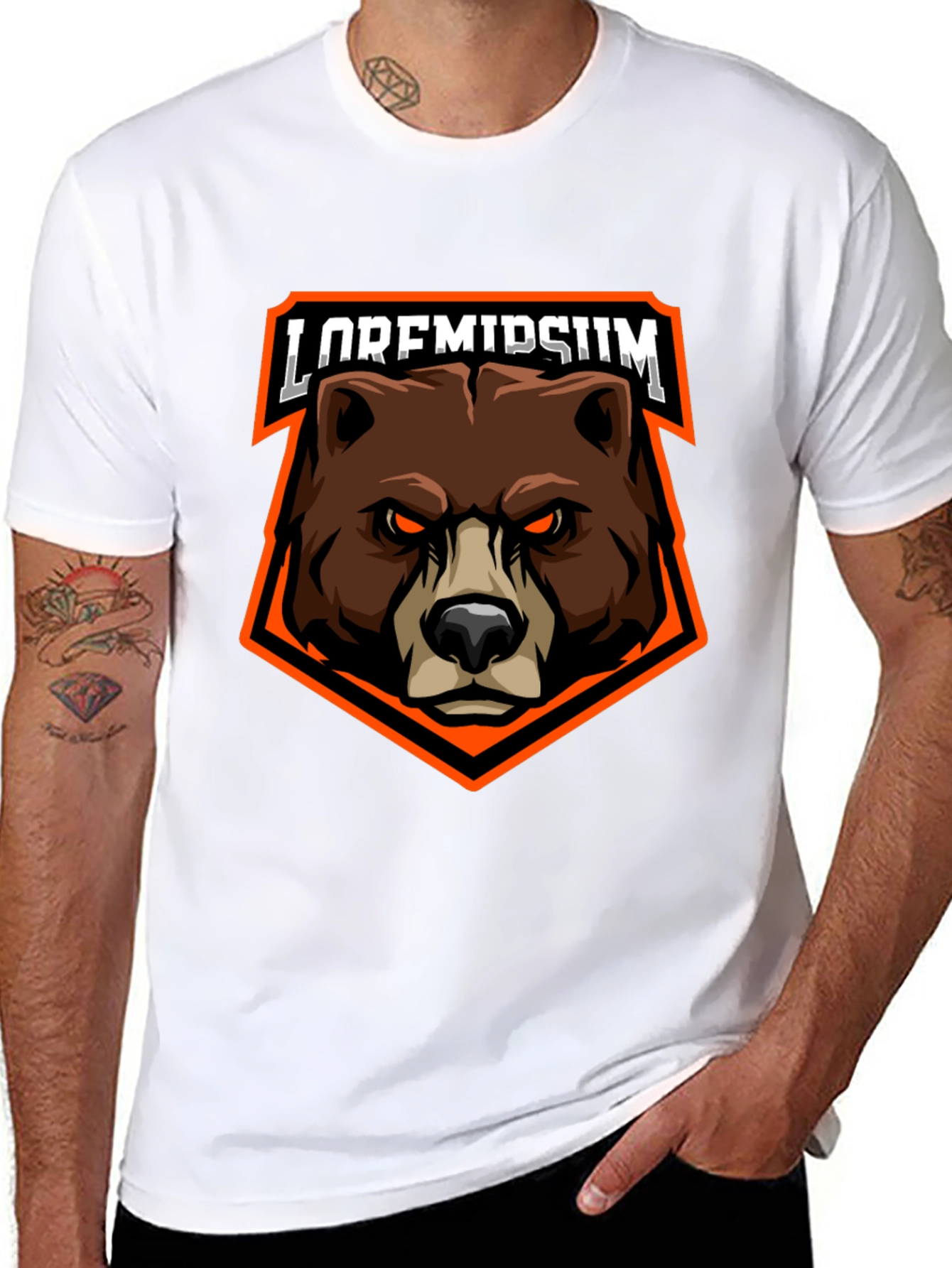 Bear Graphic T-Shirt - Bold Streetwear Style