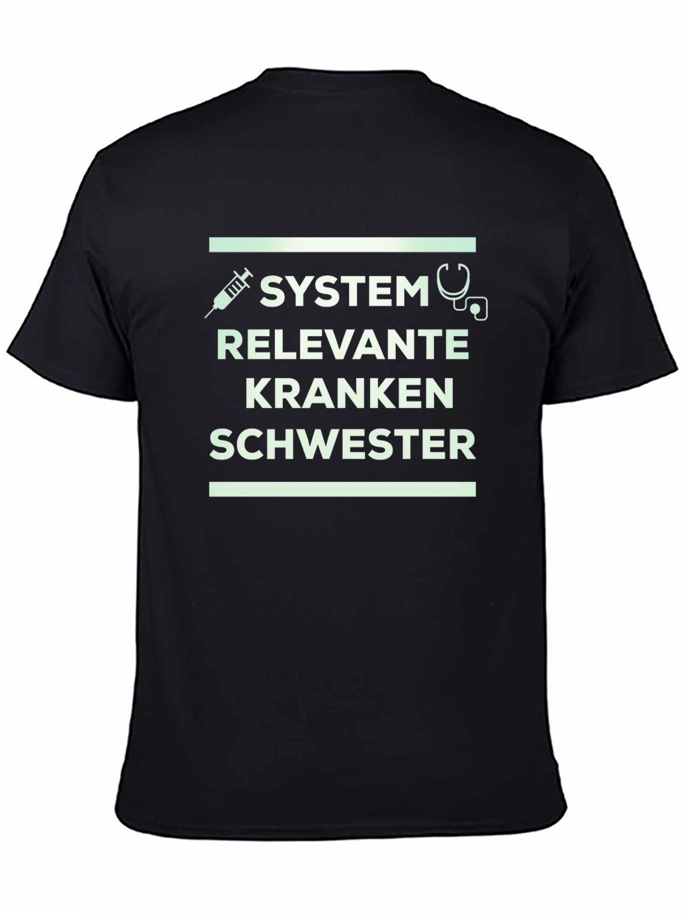 System Relevant Krankenschwester Black T-Shirt