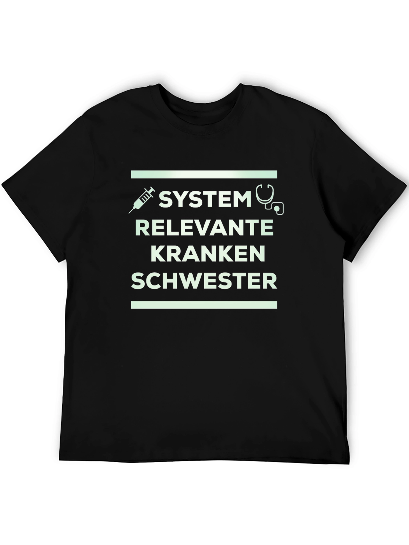 System Relevant Krankenschwester Black T-Shirt
