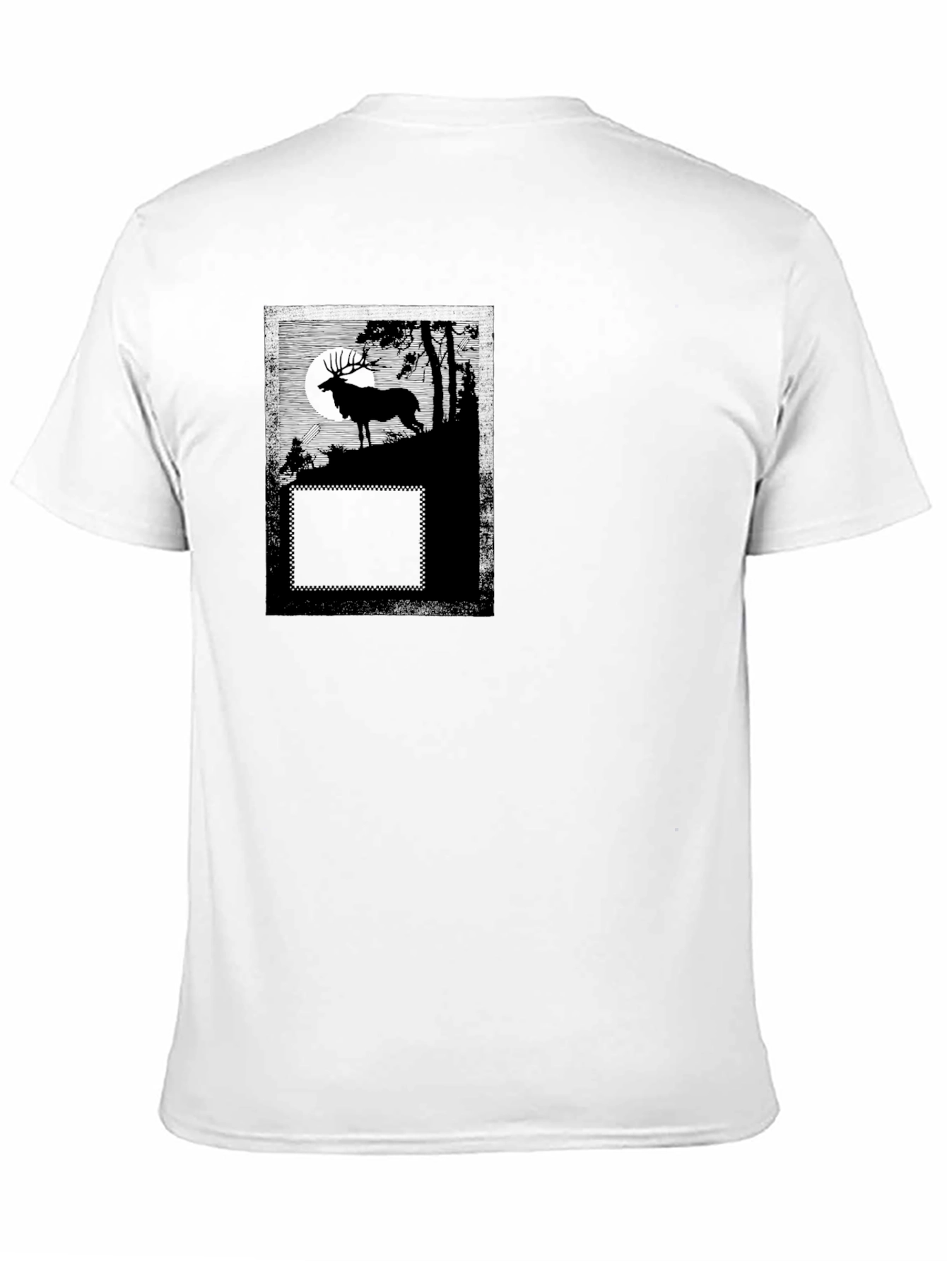 Black Deer Graphic T-Shirt