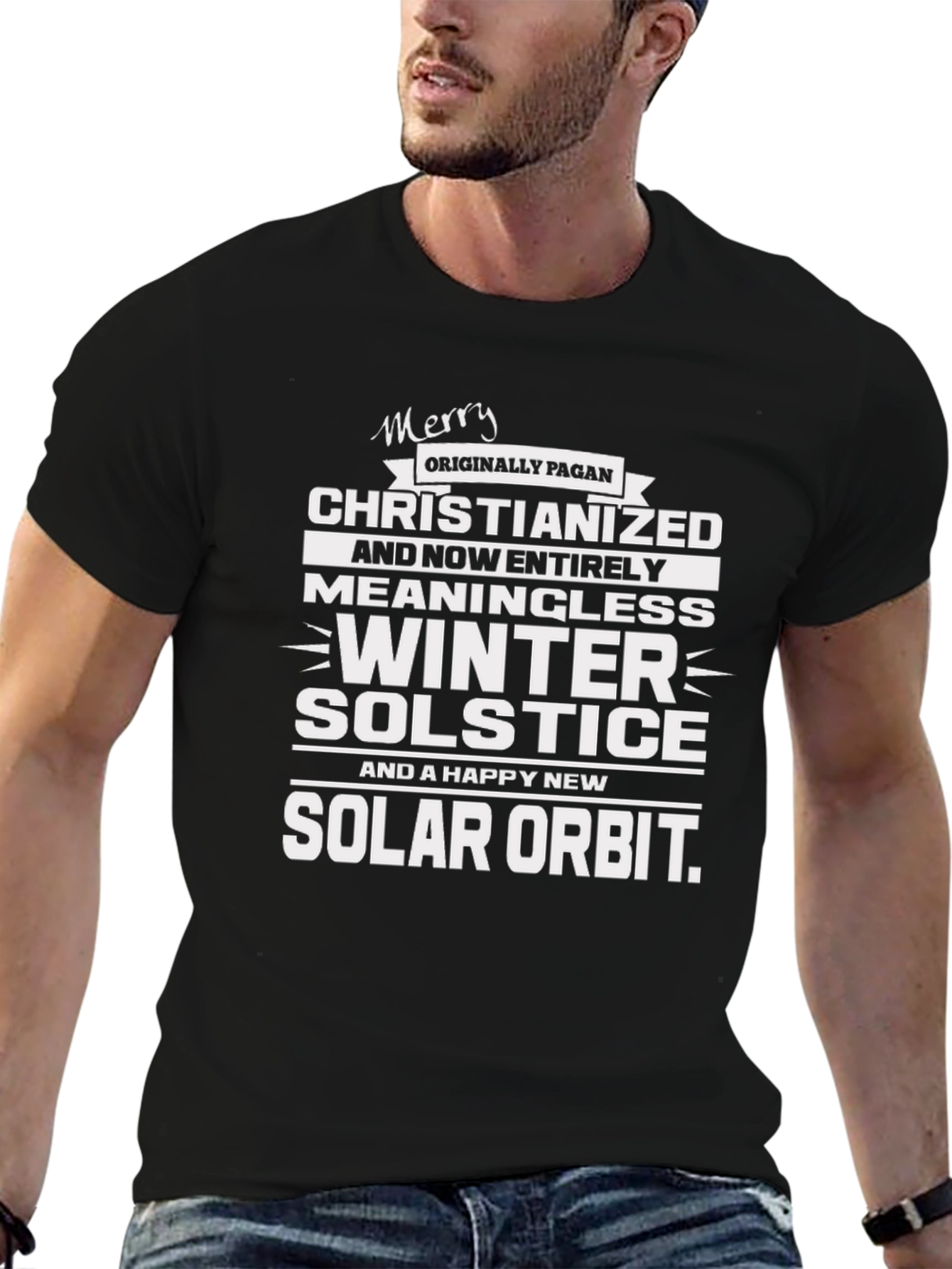Merry Pagan Christianized Winter Solstice T-Shirt