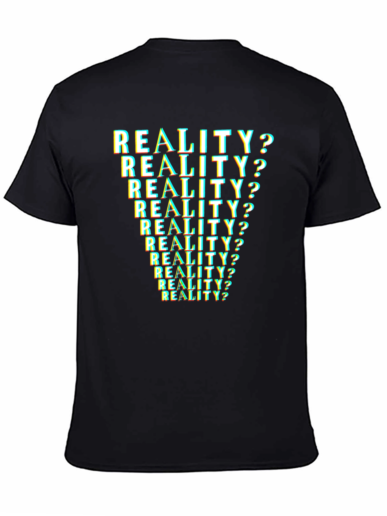 Reality? T-Shirt - Glitch Text Design