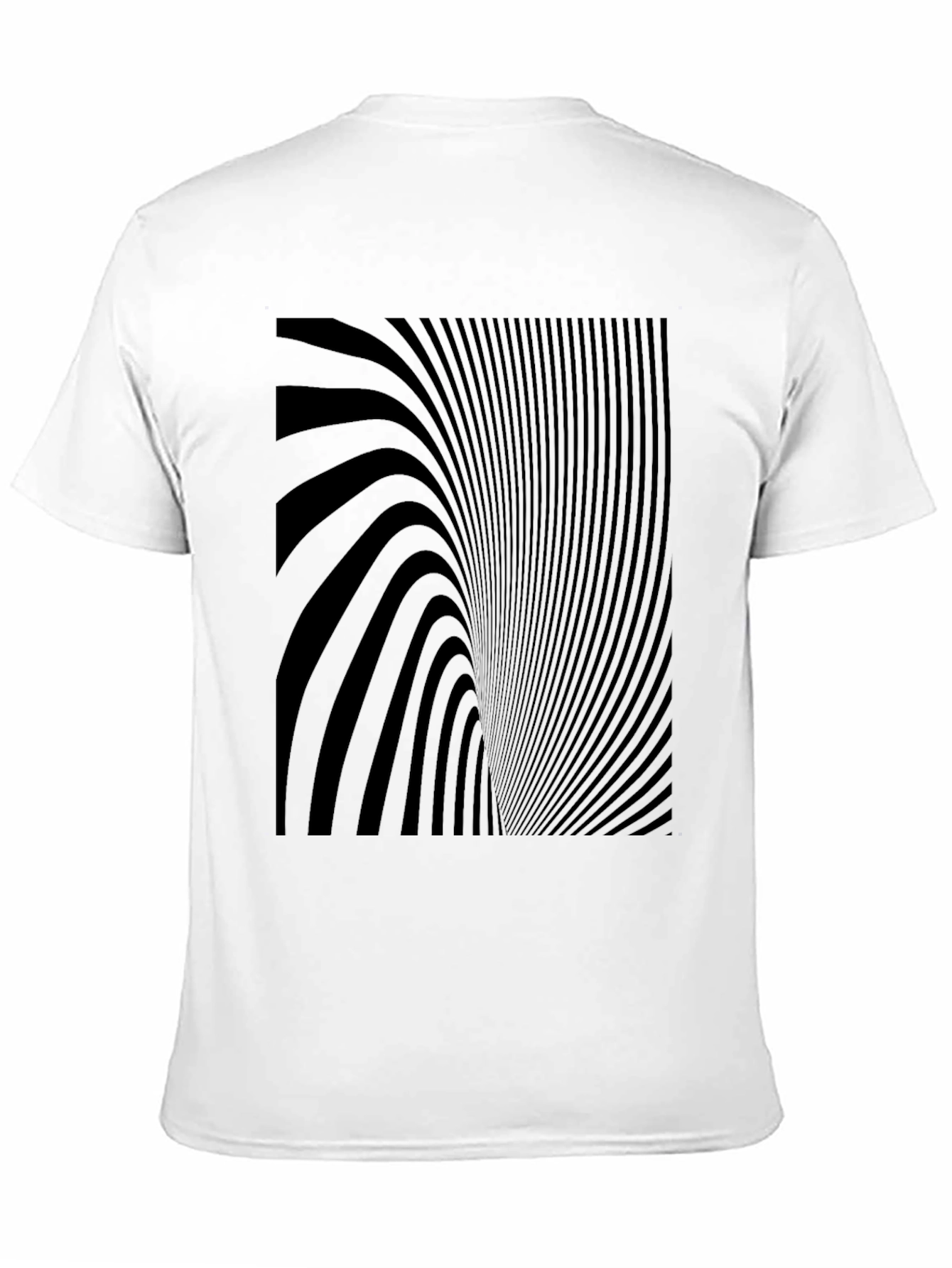 Optical Illusion Graphic Black T-Shirt