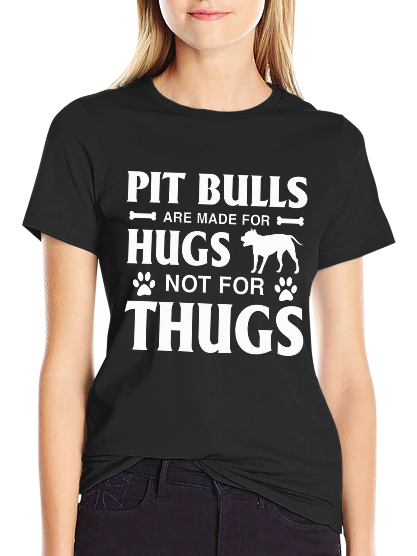 Pit Bull Hugs T-Shirt - Dog Lover Tee