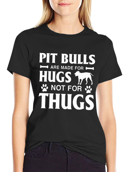 Pit Bull Hugs T-Shirt - Dog Lover Tee