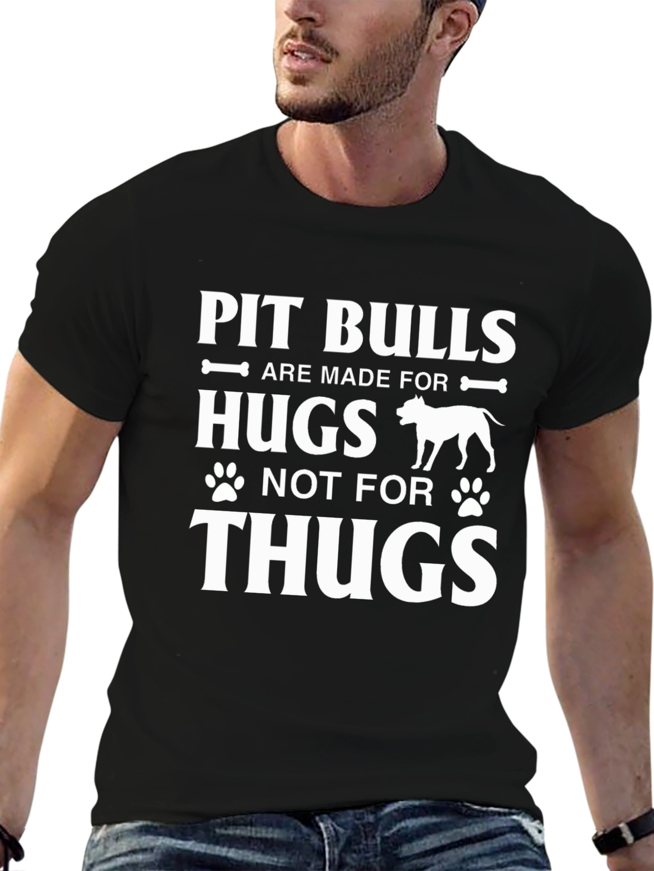 Pit Bull Hugs T-Shirt - Dog Lover Tee