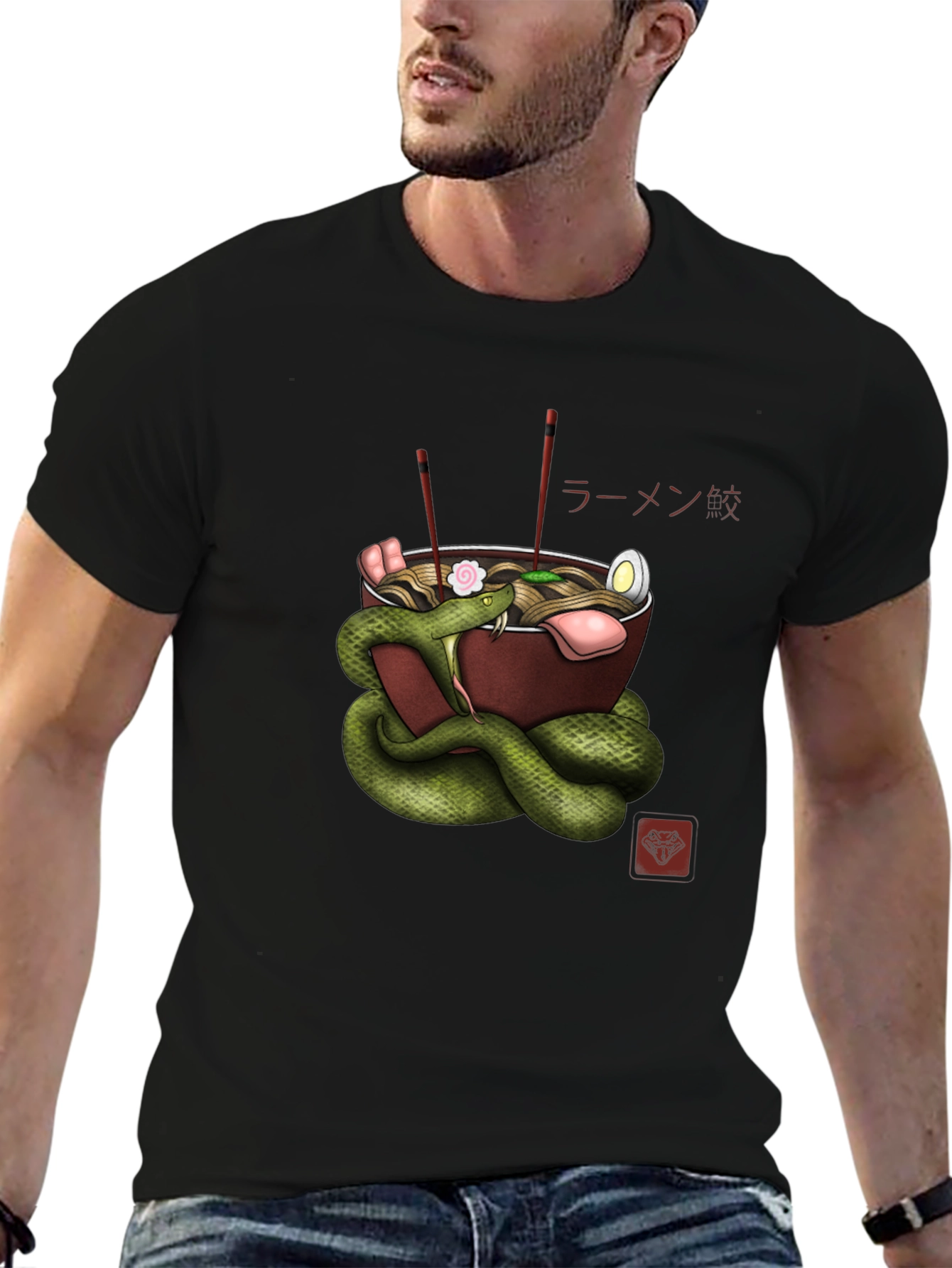 Snake Ramen Graphic Tee - Unique Streetwear