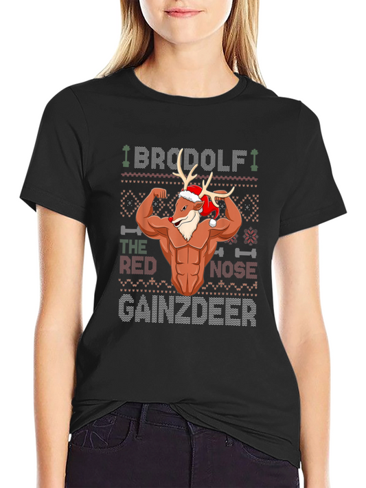 BroDolph Gainzdeer Christmas T-Shirt