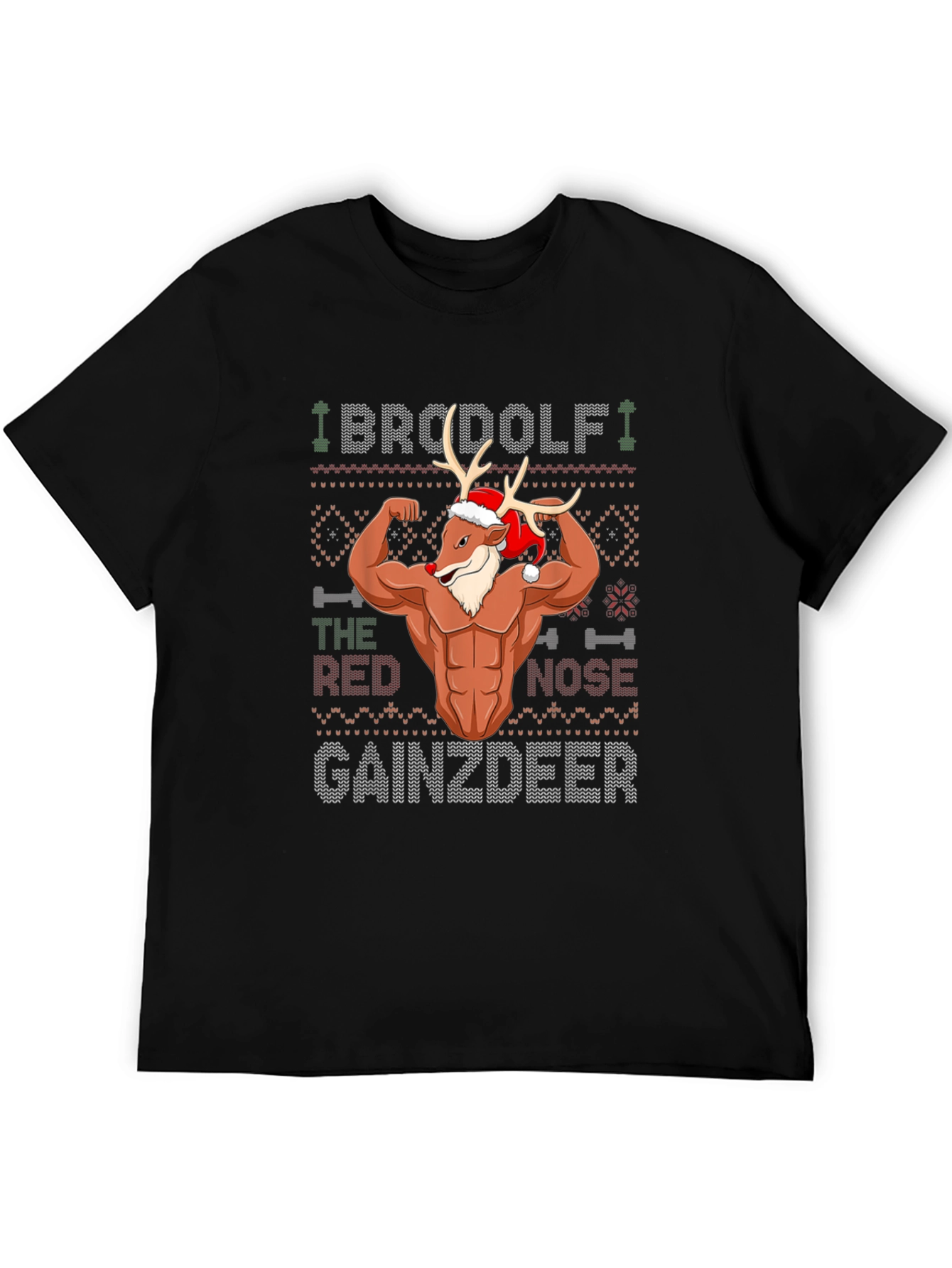 BroDolph Gainzdeer Christmas T-Shirt