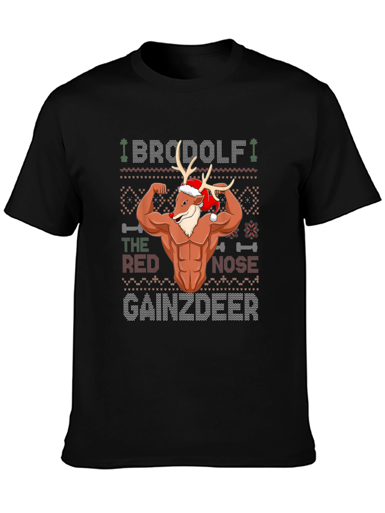 BroDolph Gainzdeer Christmas T-Shirt