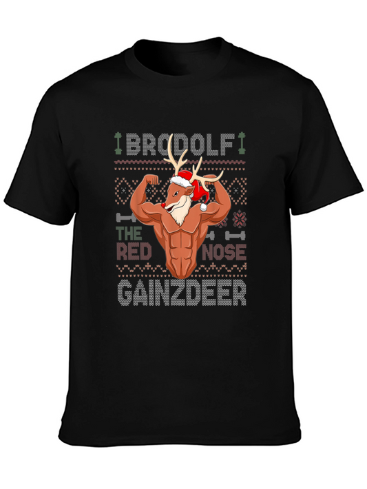 BroDolph Gainzdeer Christmas T-Shirt
