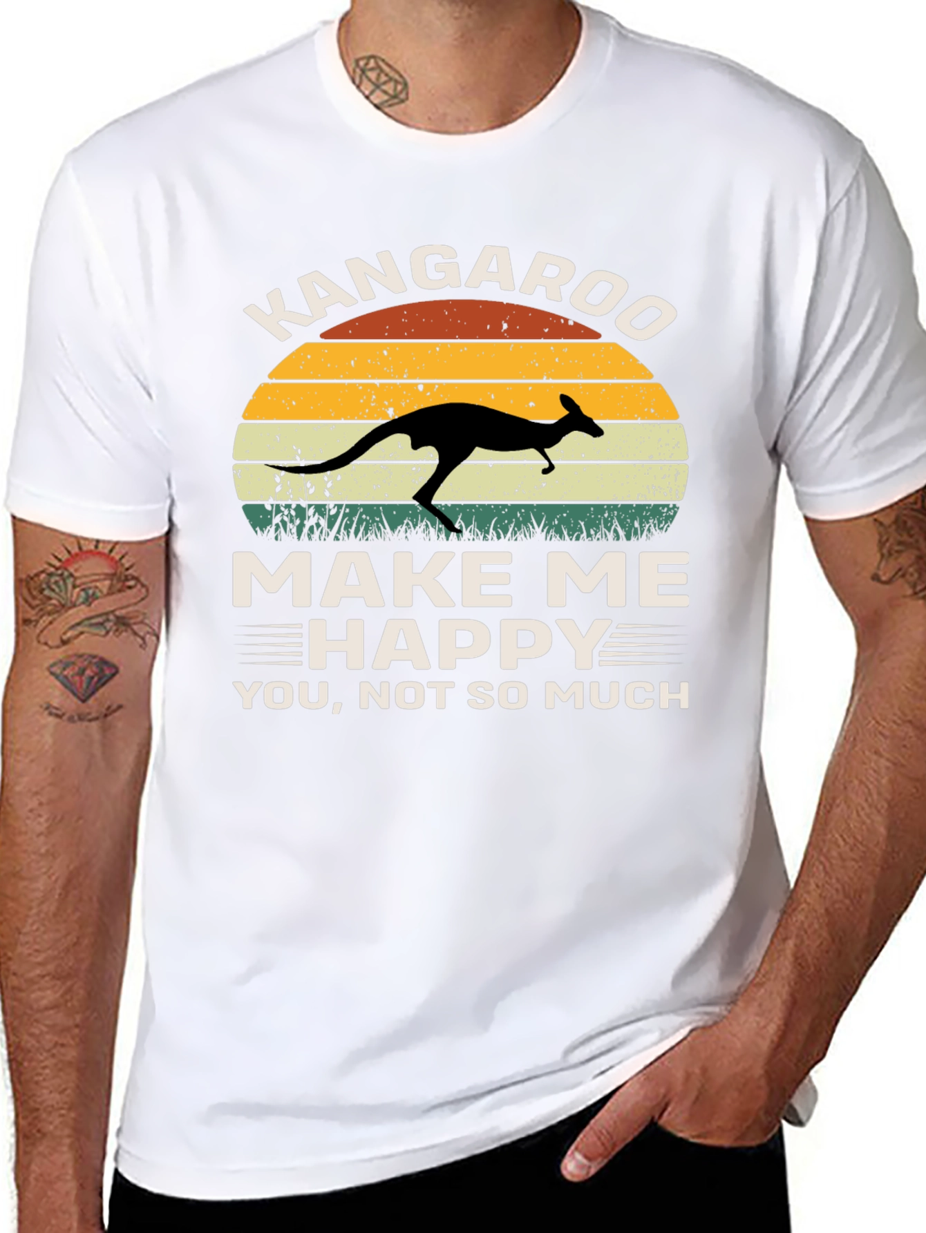 Kangaroo Make Me Happy Graphic Tee