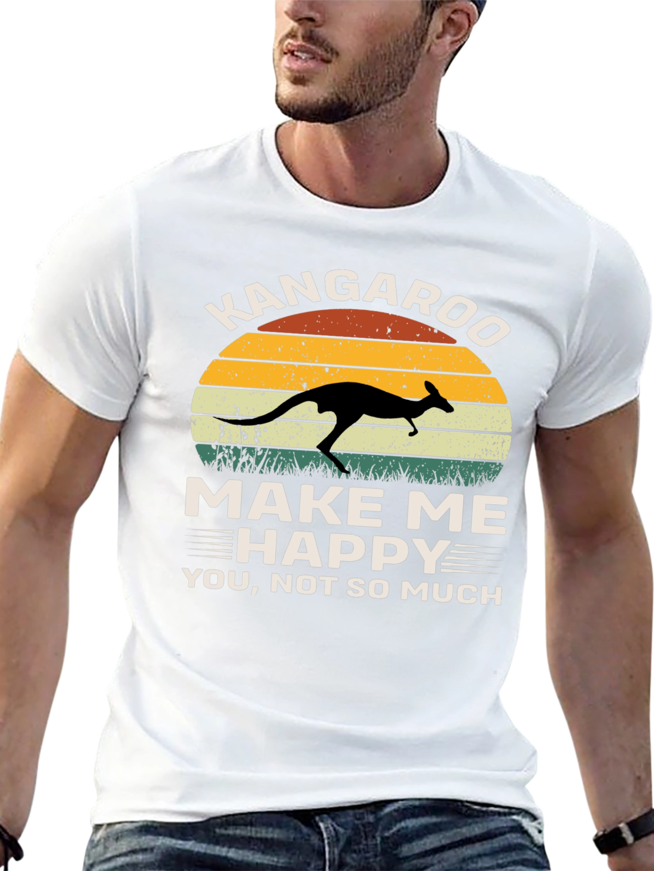Kangaroo Make Me Happy Graphic Tee