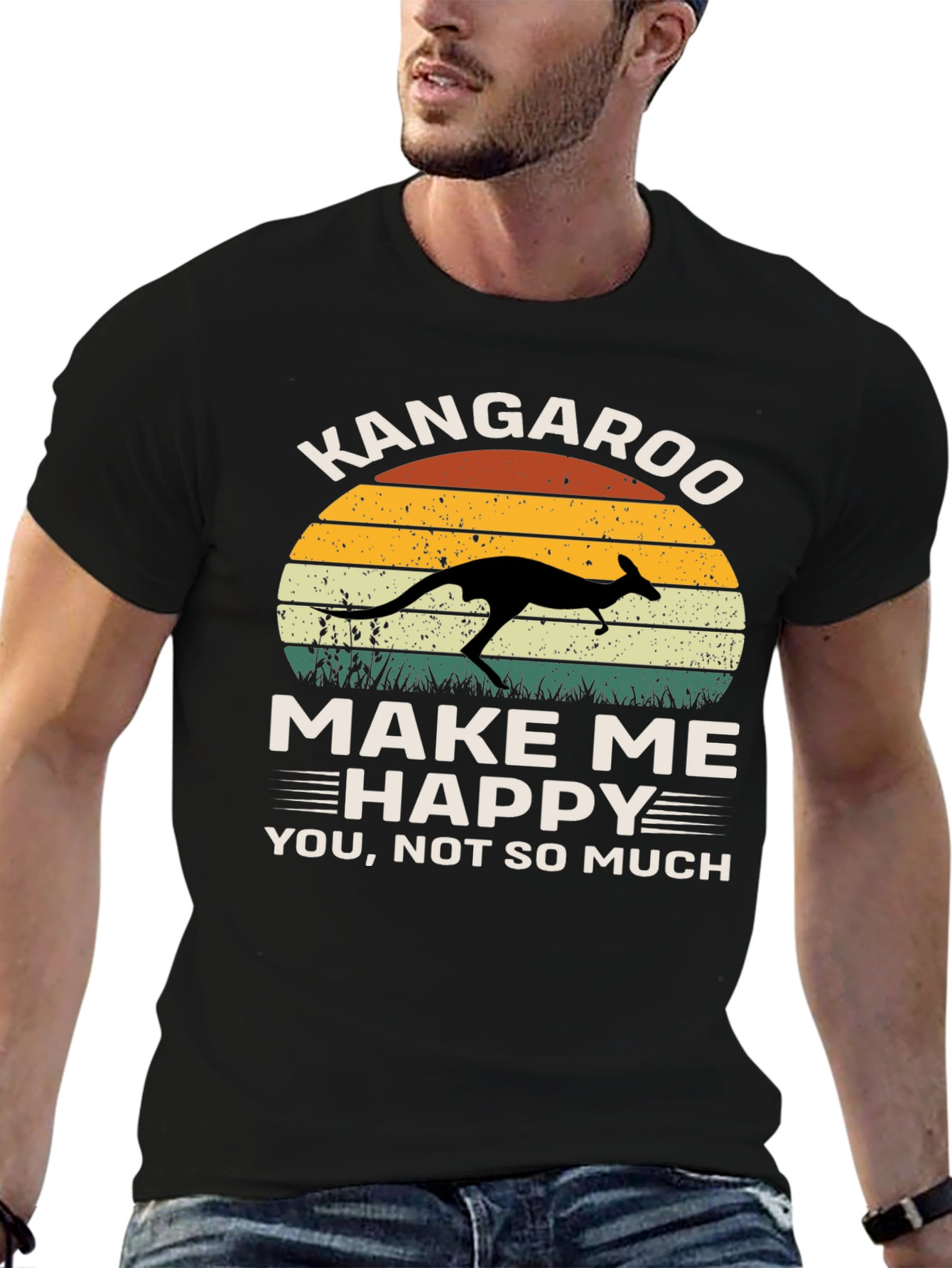 Kangaroo Make Me Happy Graphic Tee