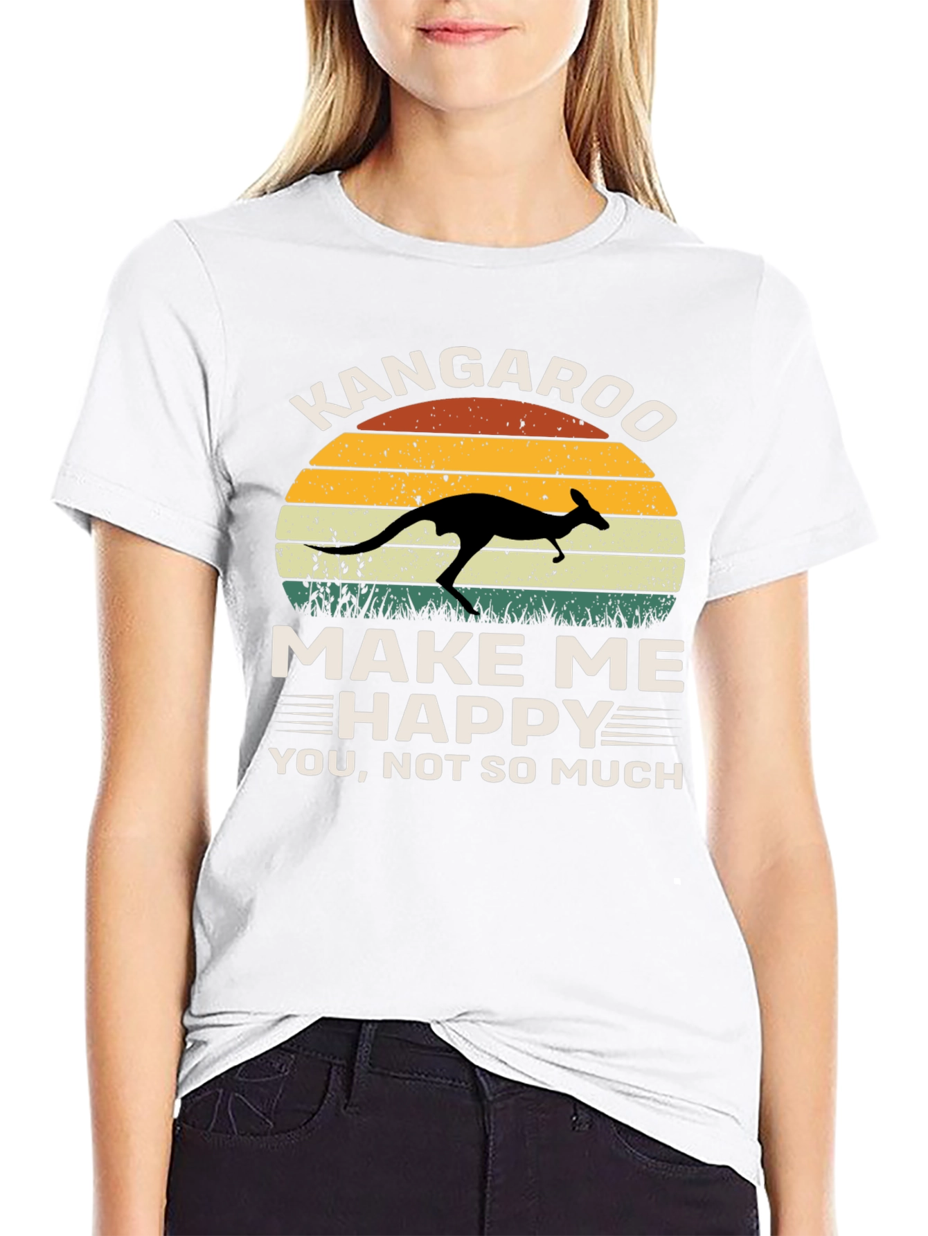 Kangaroo Make Me Happy Graphic Tee