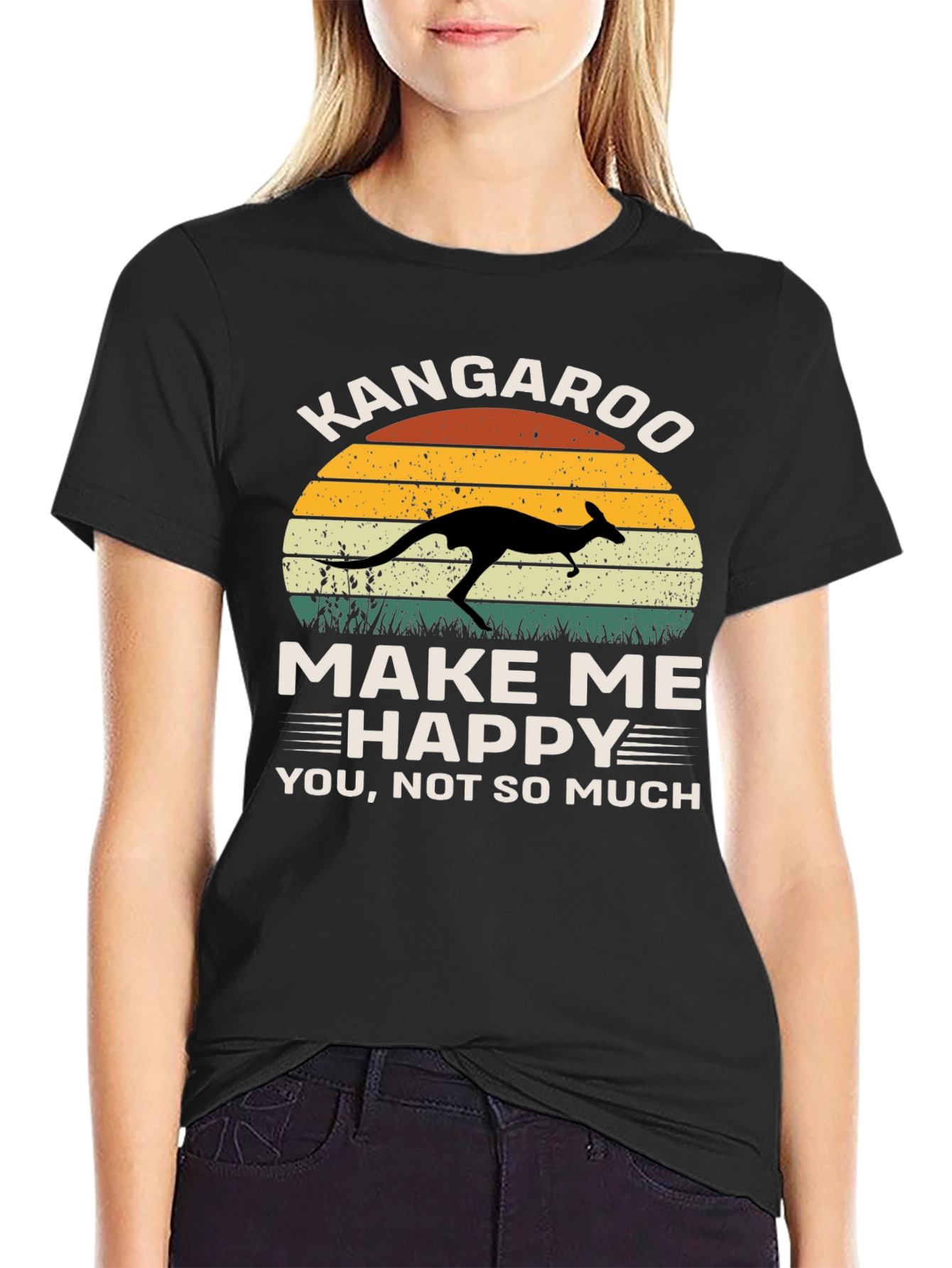 Kangaroo Make Me Happy Graphic Tee
