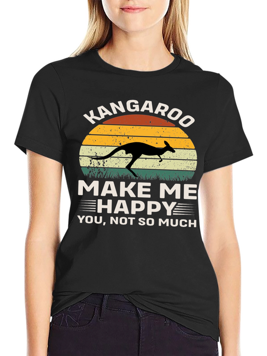 Kangaroo Make Me Happy Graphic Tee