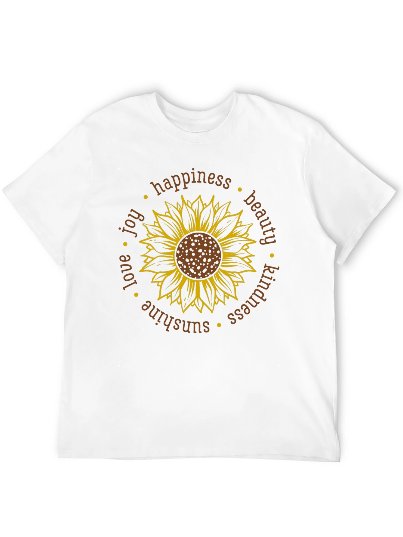 Sunflower Happiness Graphic T-Shirt - Unisex Cotton Tee