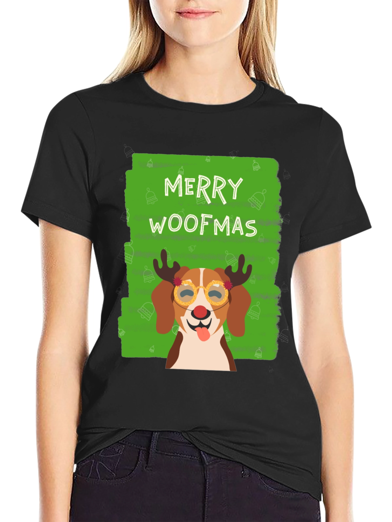 Merry Woofmas Dog Christmas Graphic Tee