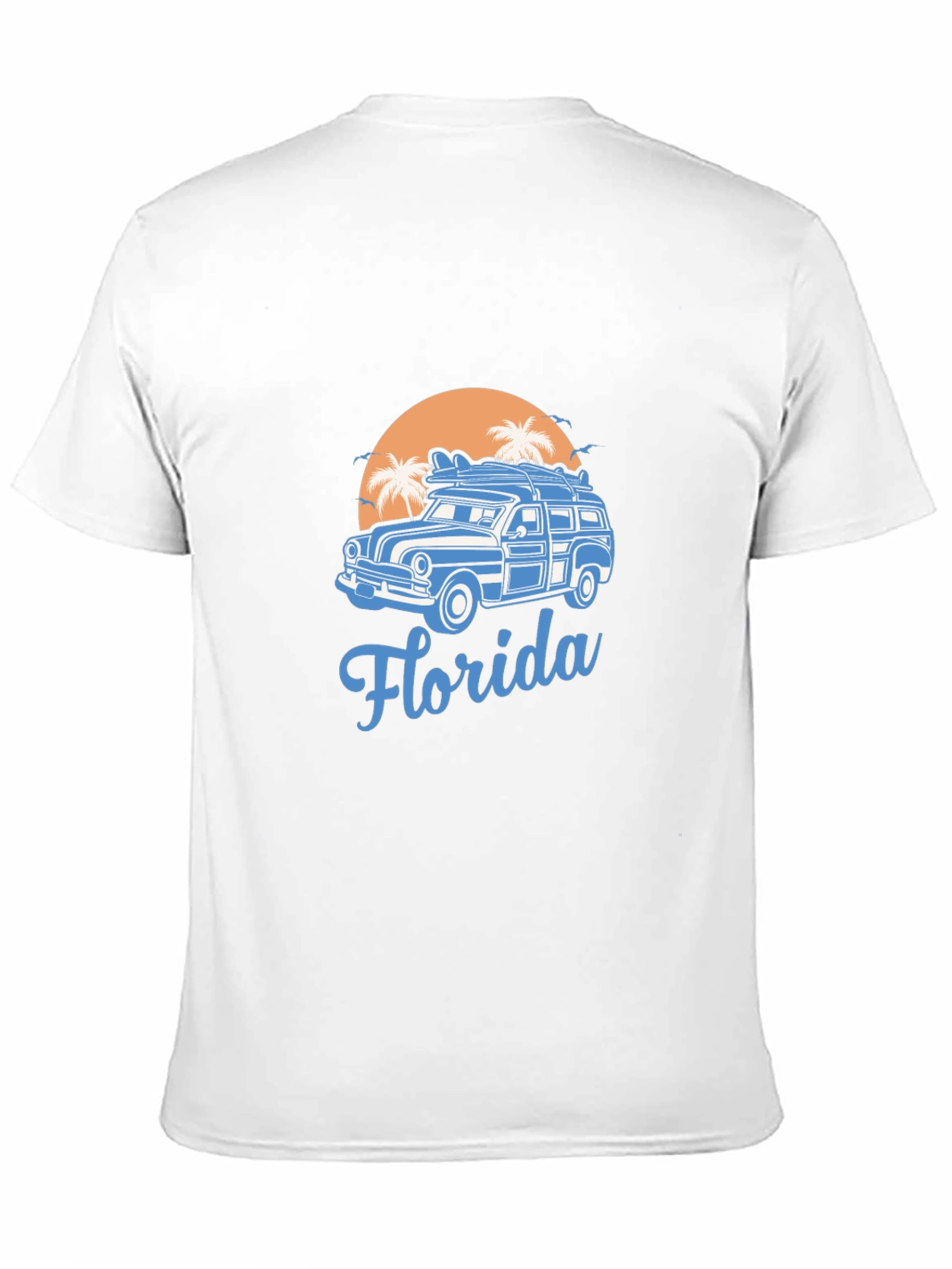 Florida Surf Car T-Shirt - Retro Beach Vibes
