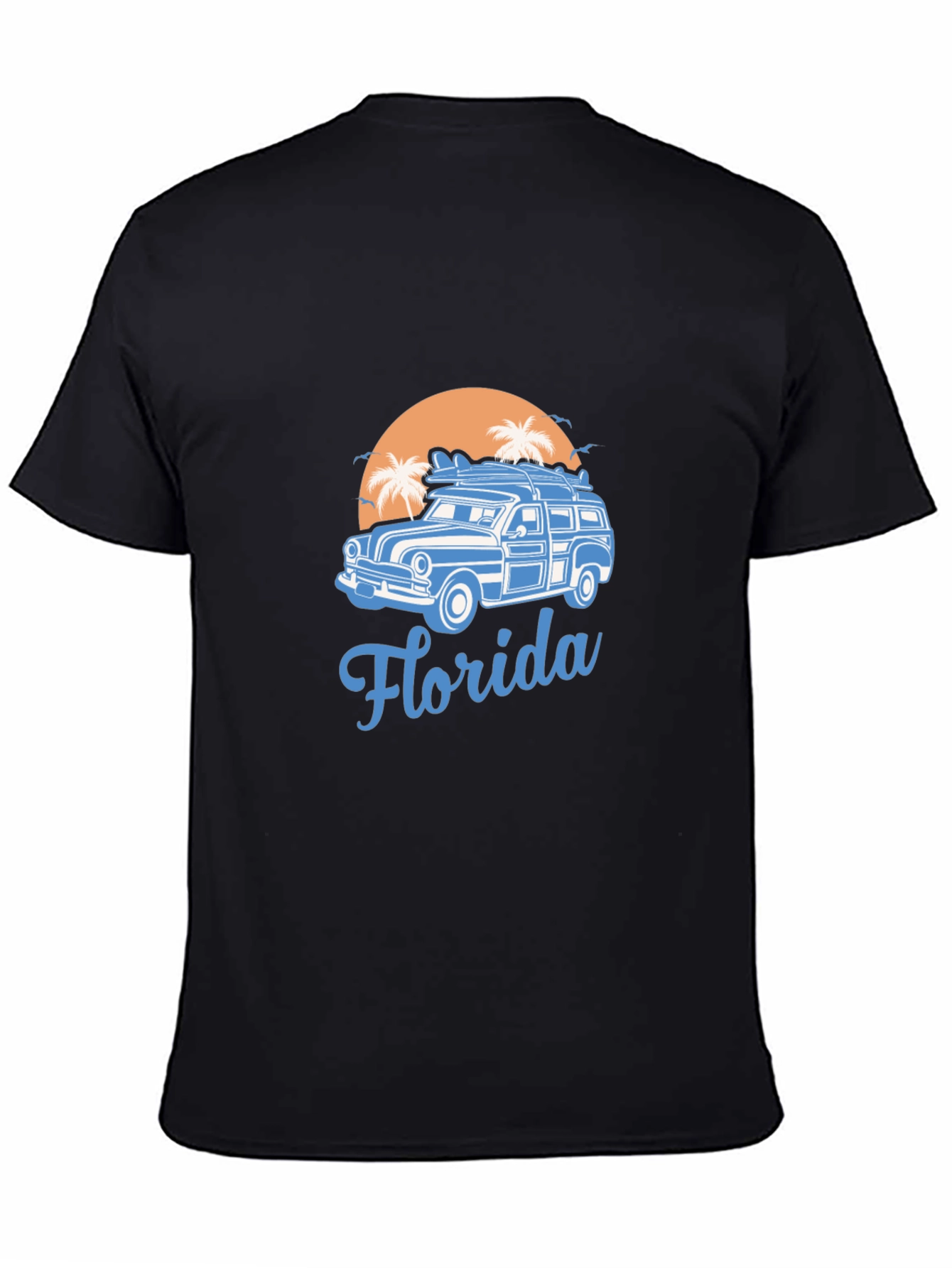 Florida Surf Car T-Shirt - Retro Beach Vibes