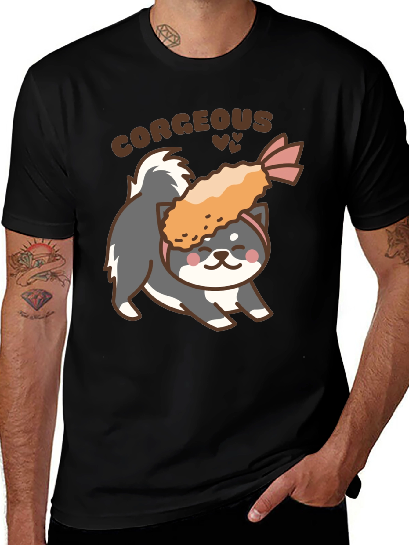 Corgeous Dog & Shrimp Tempura T-Shirt
