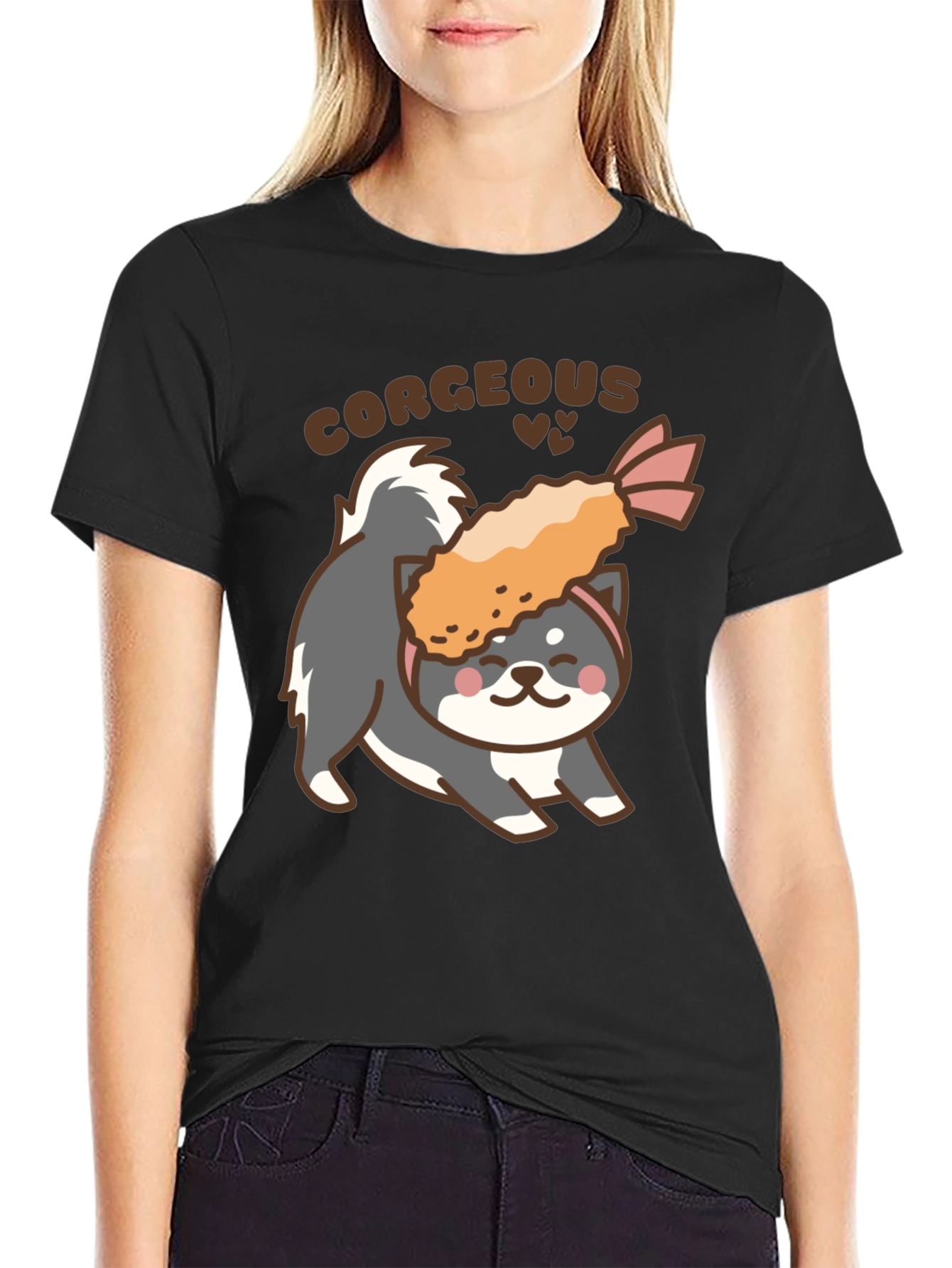 Corgeous Dog & Shrimp Tempura T-Shirt