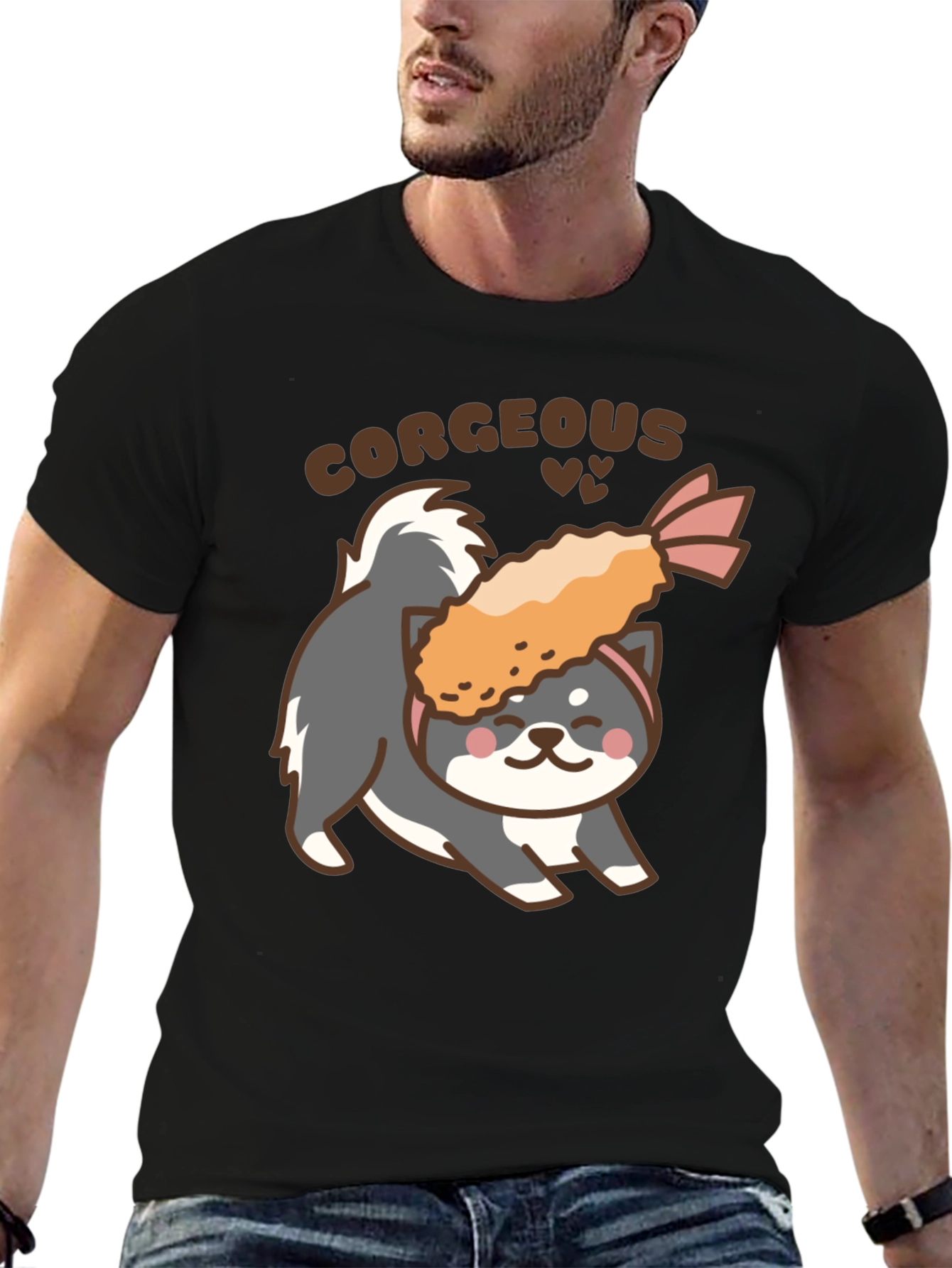 Corgeous Dog & Shrimp Tempura T-Shirt
