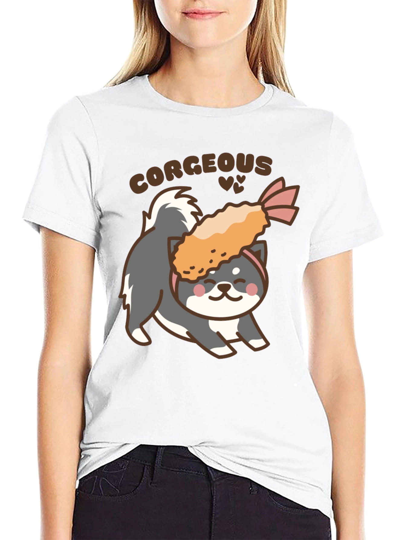 Corgeous Dog & Shrimp Tempura T-Shirt
