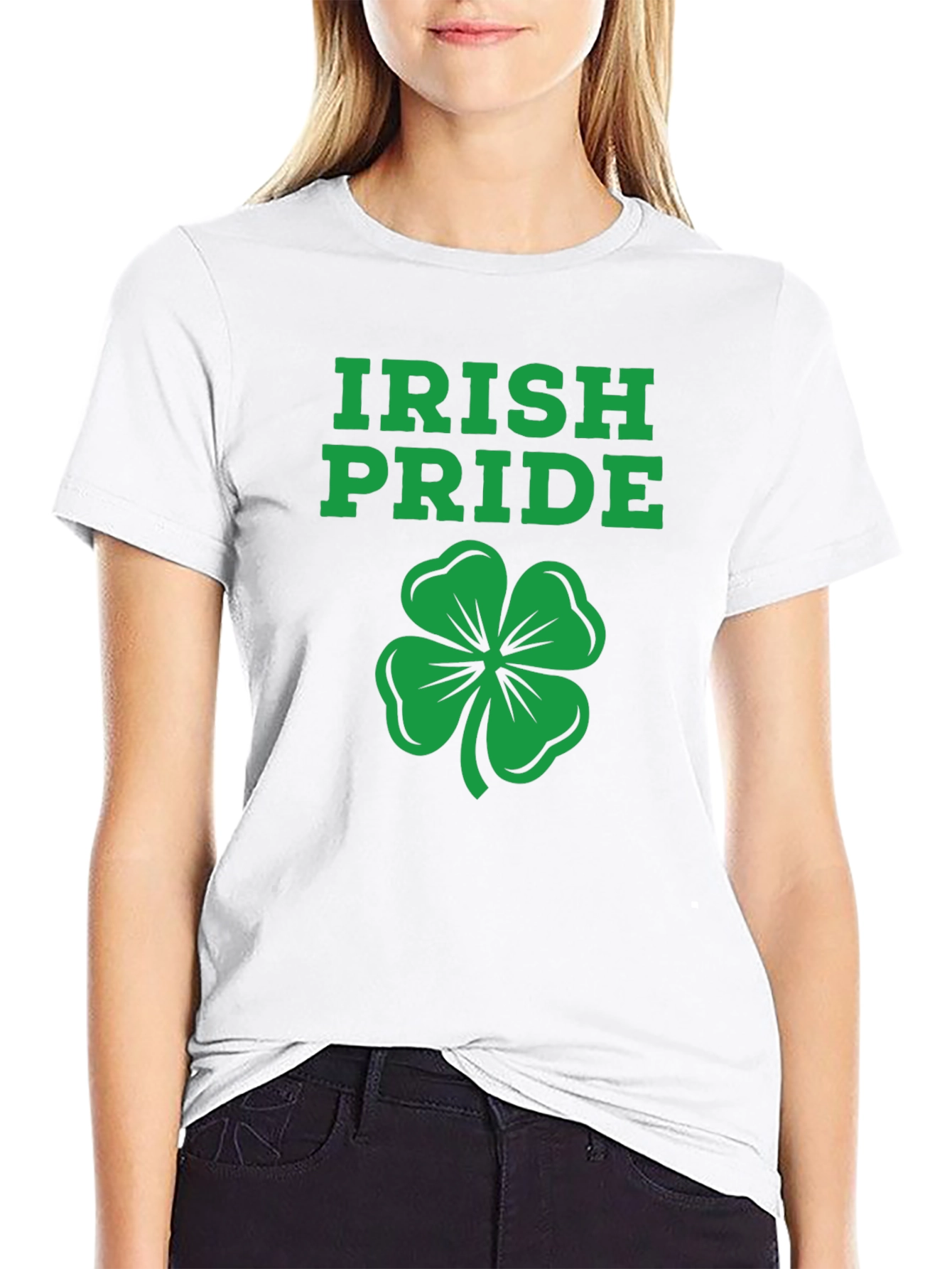Irish Pride Shamrock Graphic T-Shirt