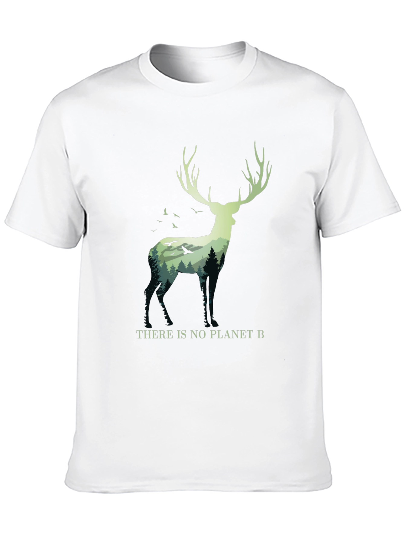 Eco-Friendly Deer Graphic Tee