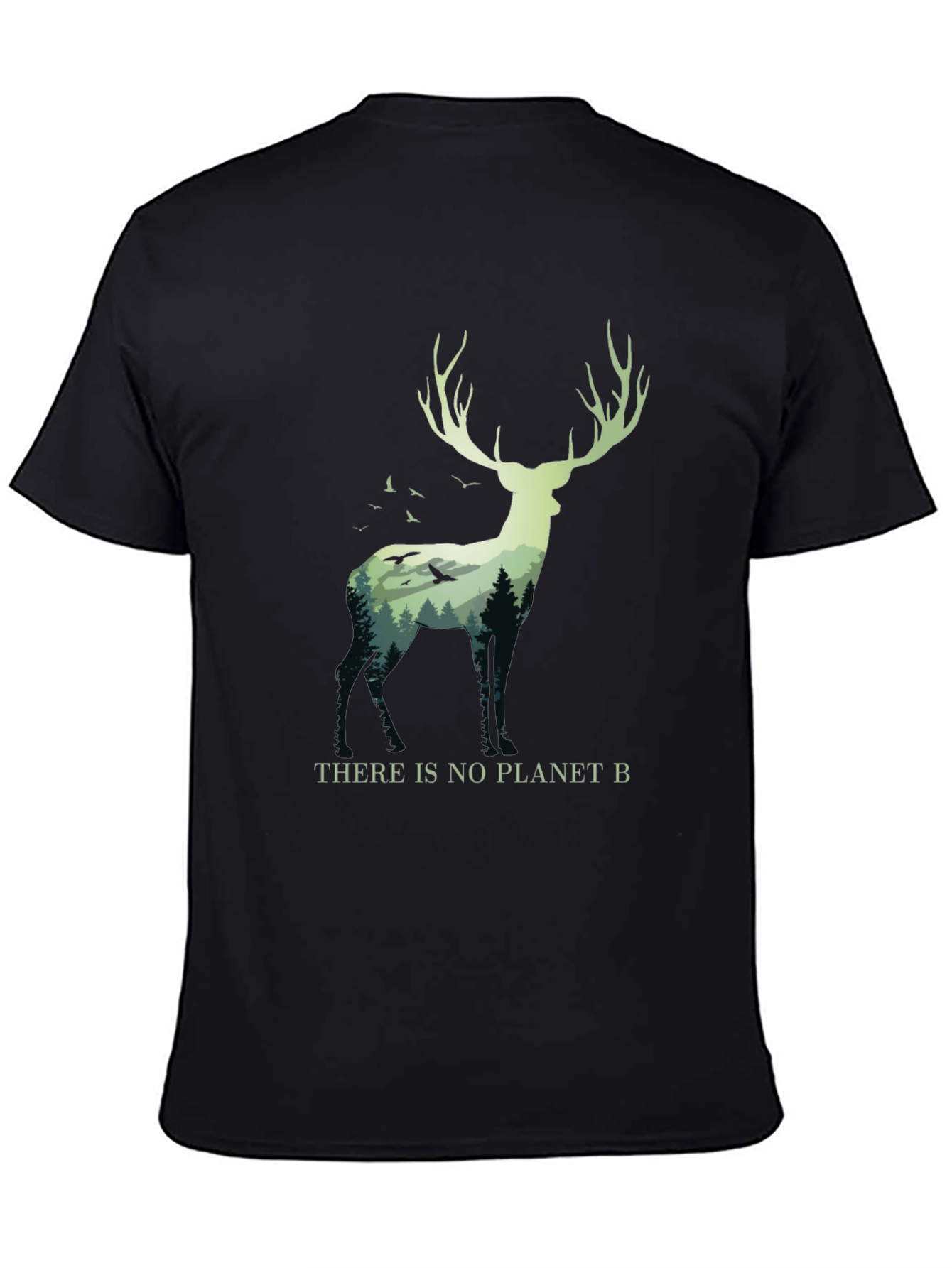 Eco-Friendly Deer Graphic Tee