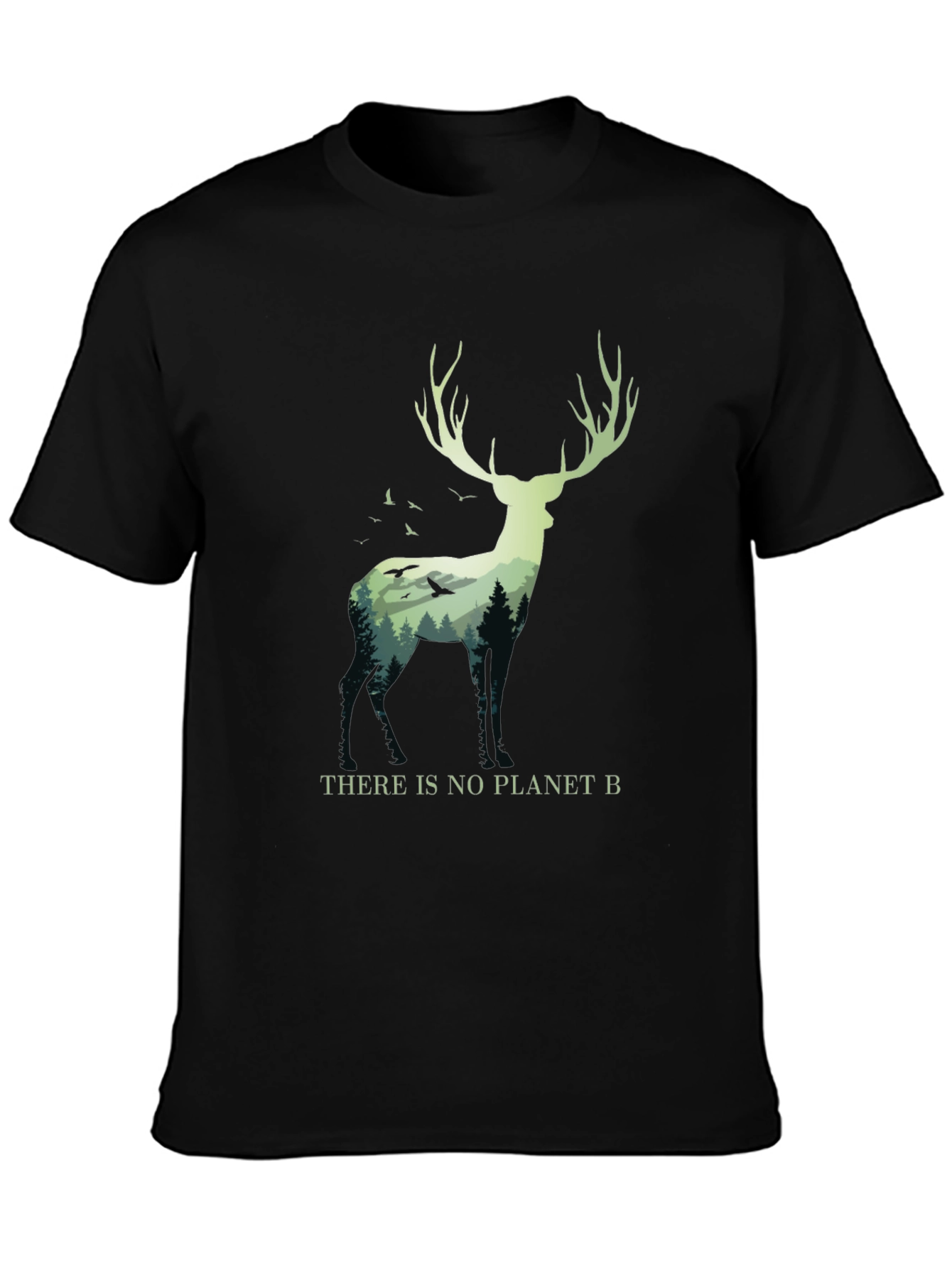 Eco-Friendly Deer Graphic Tee