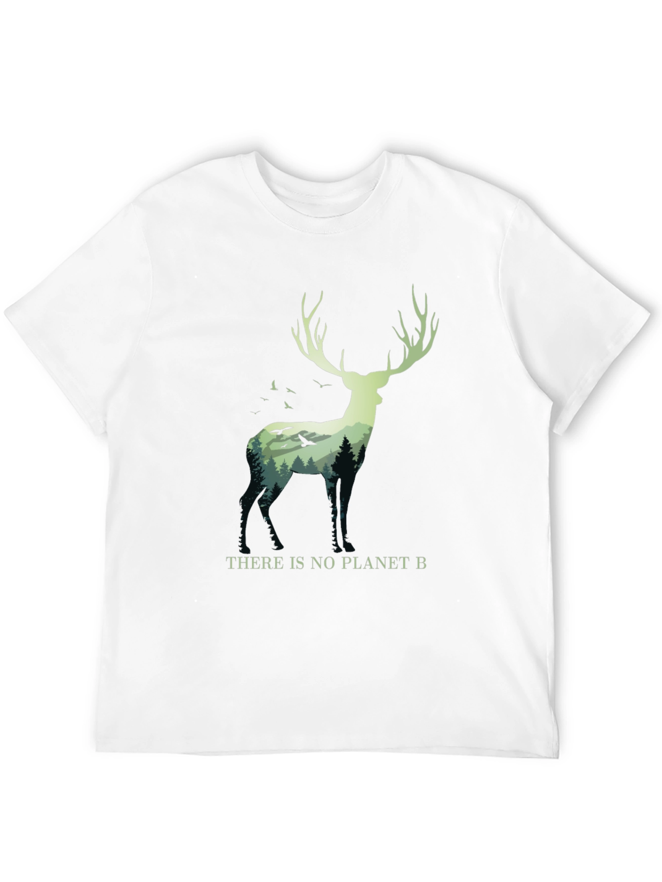 Eco-Friendly Deer Graphic Tee