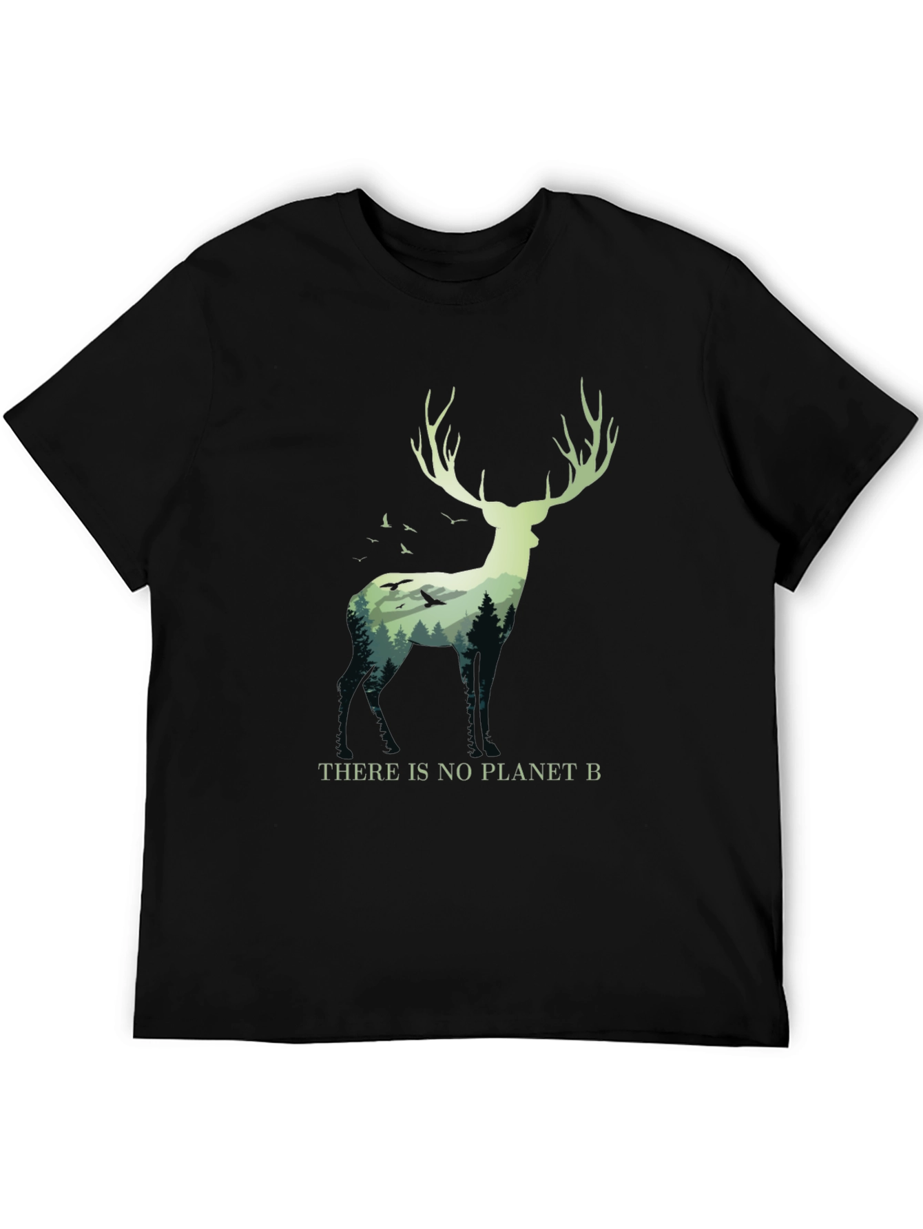 Eco-Friendly Deer Graphic Tee