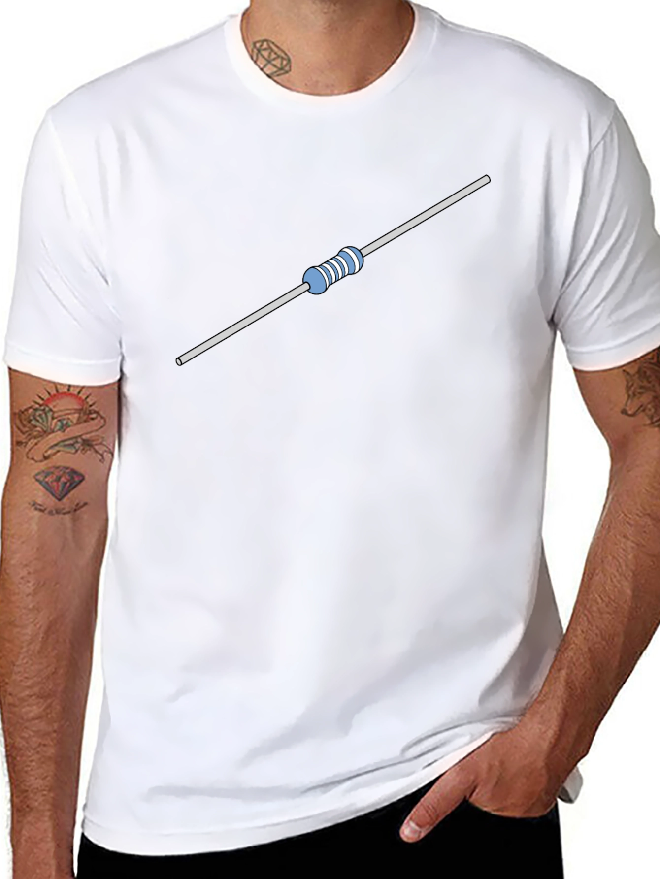 Tech Resistor Graphic T-Shirt - Electronic Geek Tee