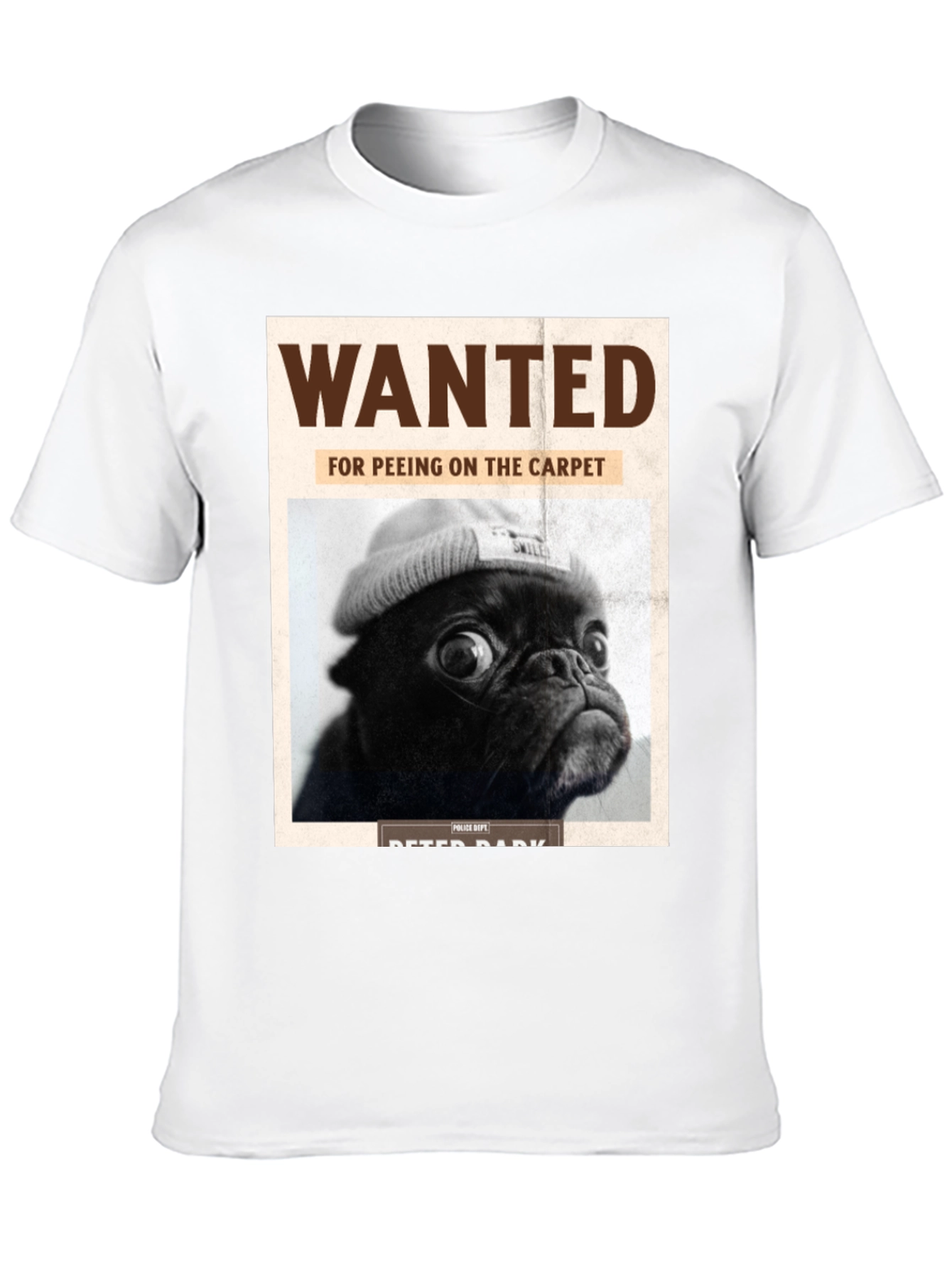 Wanted Pug T-Shirt