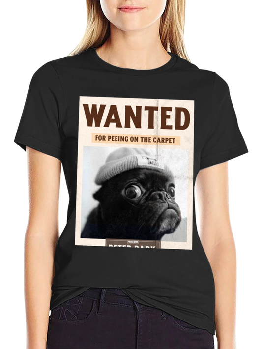 Wanted Pug T-Shirt
